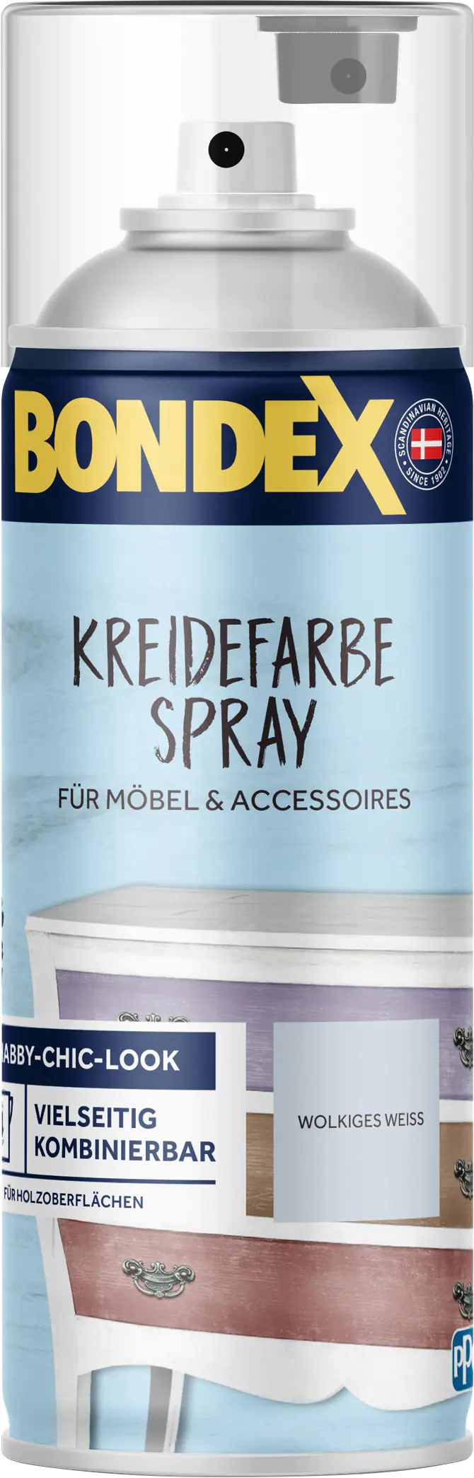 Bondex Kreidefarbe Spray 400 ml wolkiges weisß