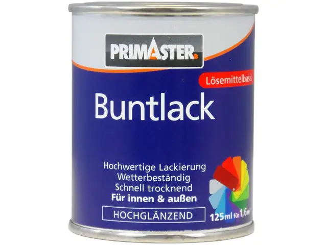 Primaster Buntlack RAL 3000 125 ml feuerrot hochglänzend