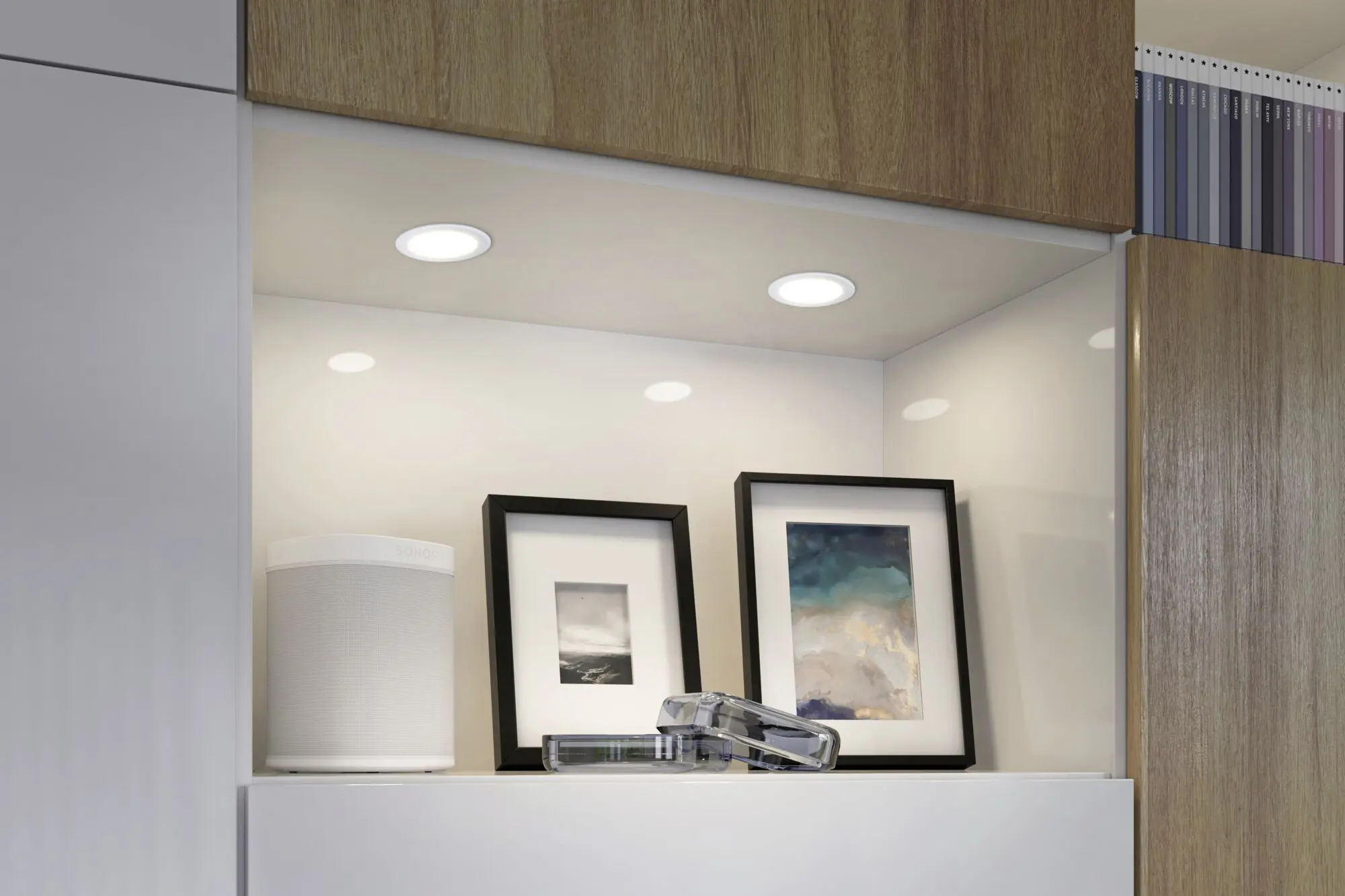 Paulmann LED Möbel-Einbauleuchte weiß Ø 6,5 cm warmweiß 3er Set