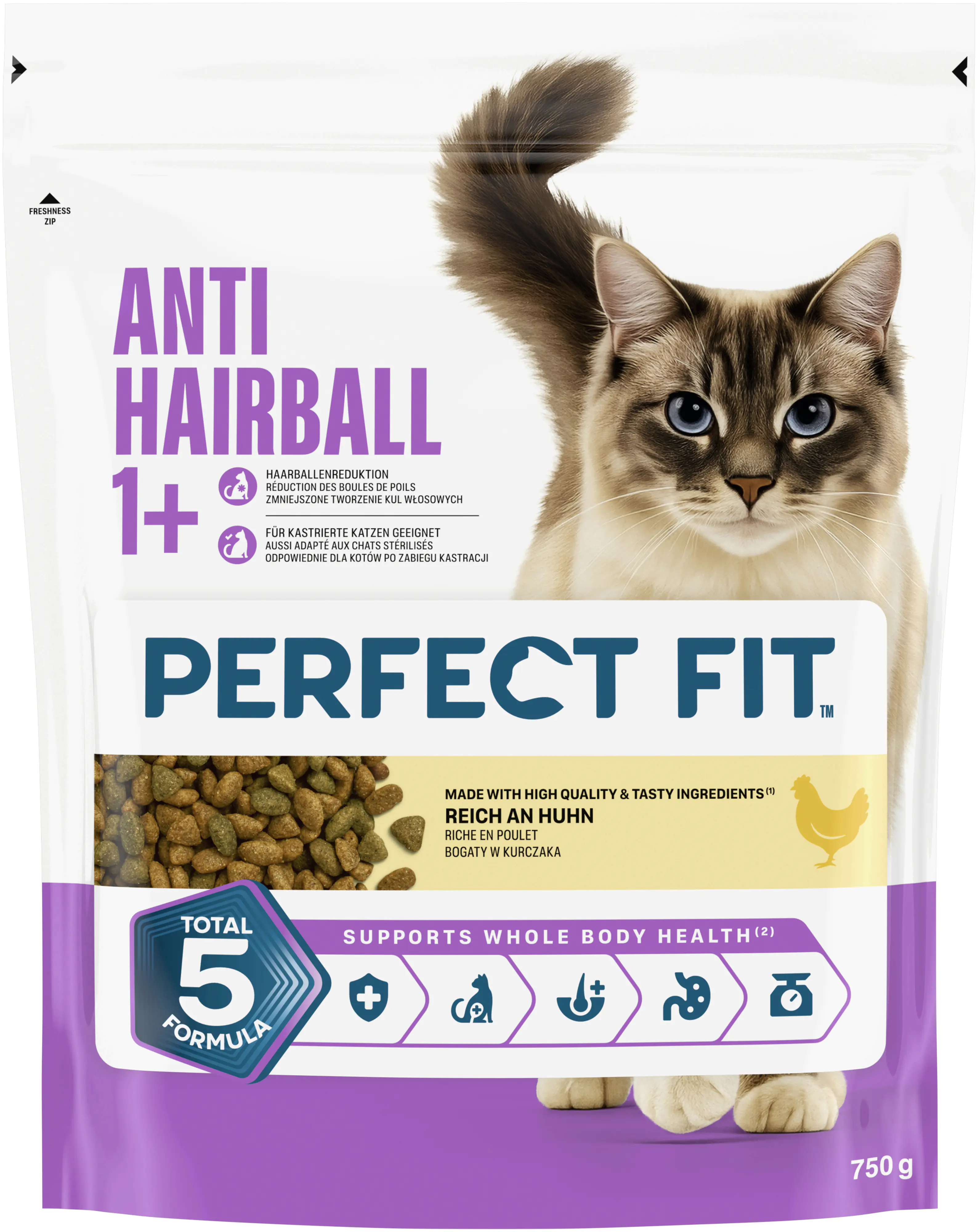 Perfect Fit Katzentrockenfutter Adult 750 g Huhn