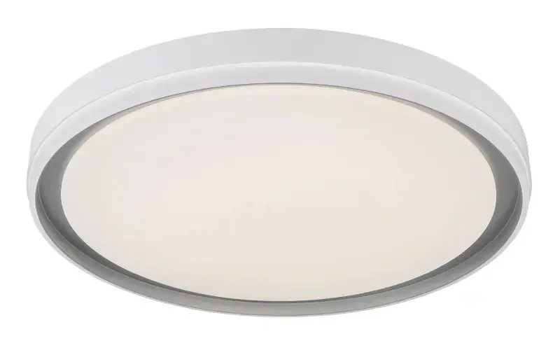 Globo Deckenleuchte Janice 50 x 8 cm (Ø x H) grau matt RGB