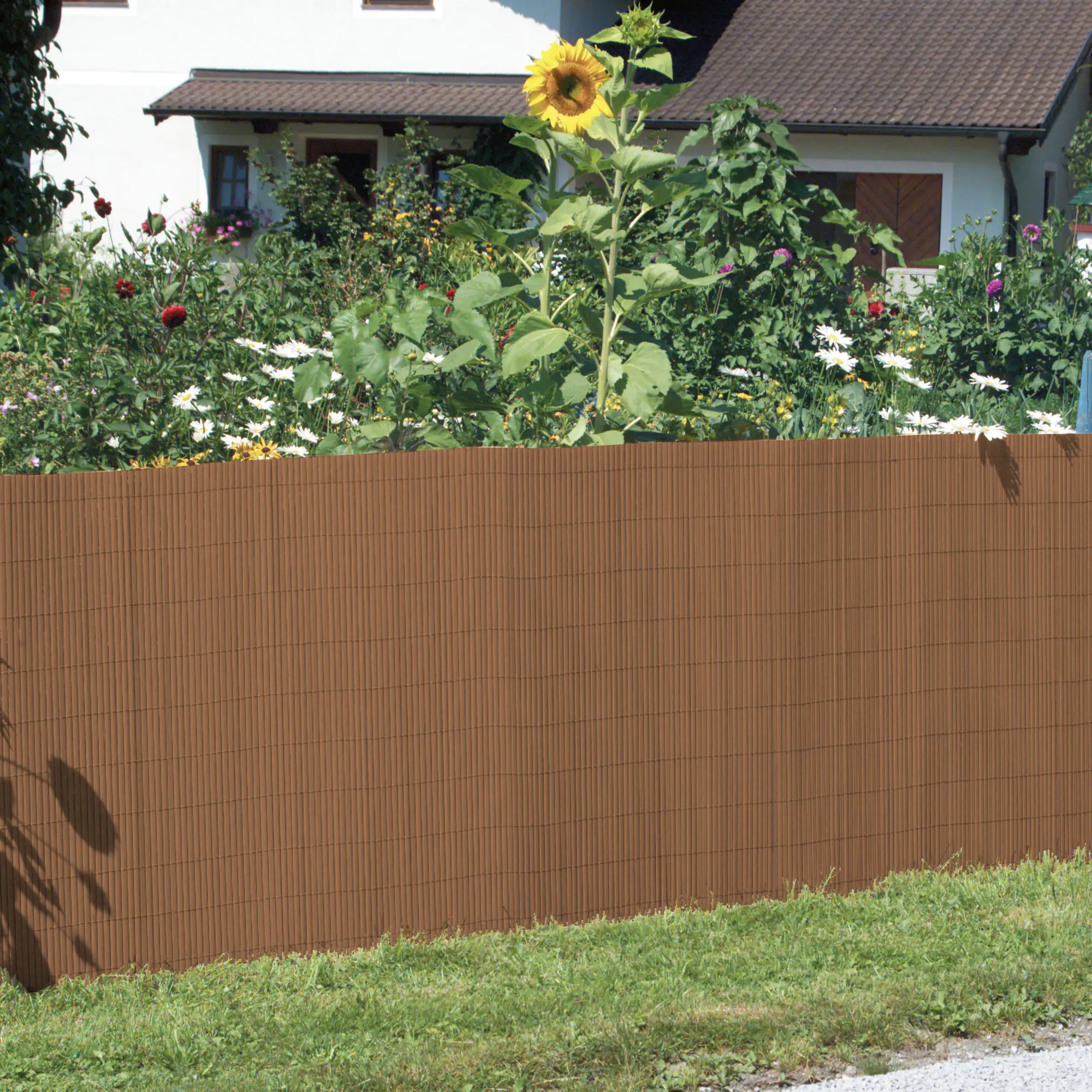 Windhager Sichtschutzmatte Presidio Walnuss 0,9 x 3 m