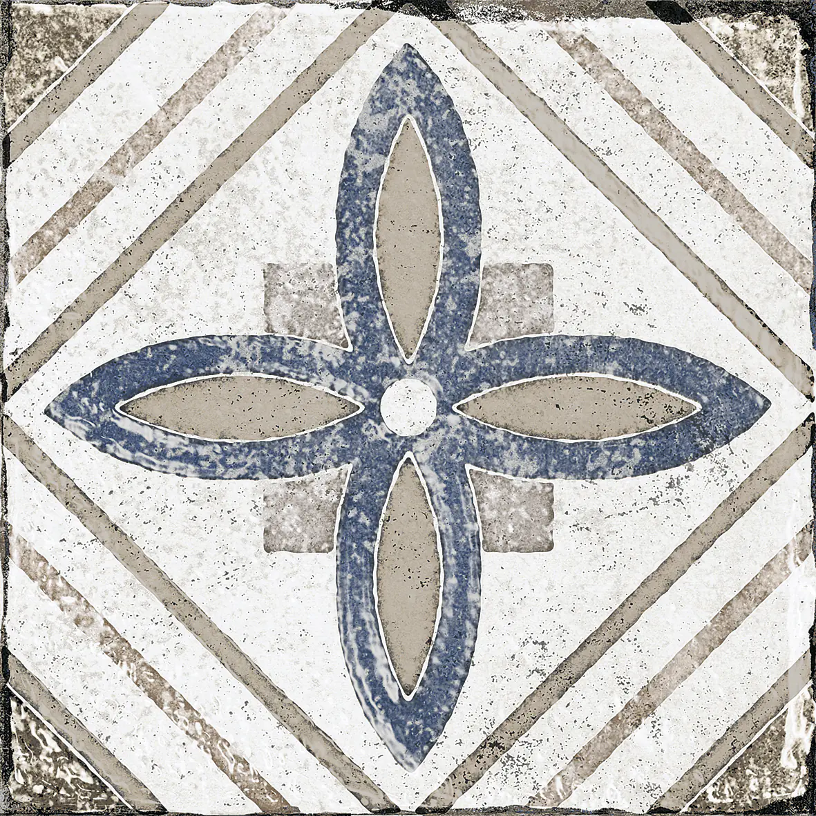 Bodenfliese Feinsteinzeug Marrakesh 20 x 20 cm blau-beige Bodenfliese Feinsteinzeug Marrakesh 20 x 20 cm blau-beige
