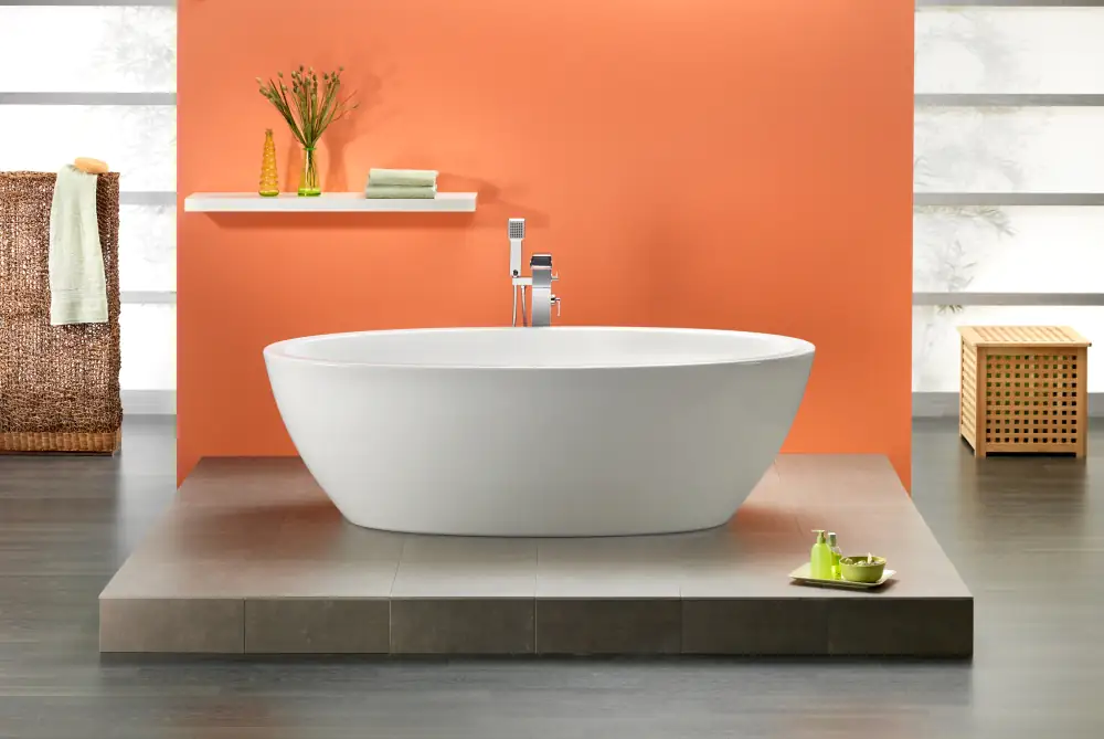 Ottofond Freistehende Badewanne Latina 190 x 94 x 45,5 cm, weiß