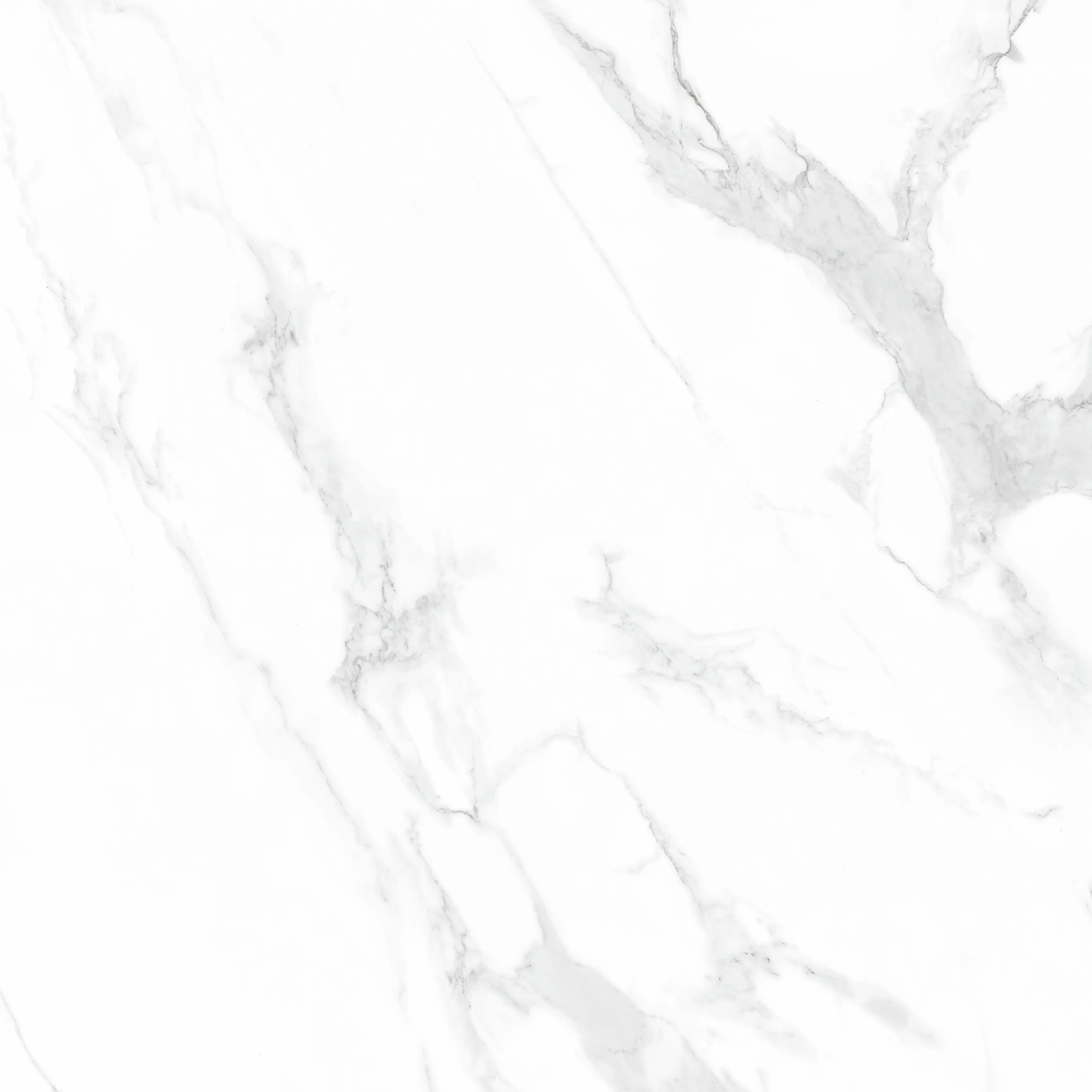 Bodenfliese Feinsteinzeug Lux Statuario Marmorea 120 x 120 cm weiß