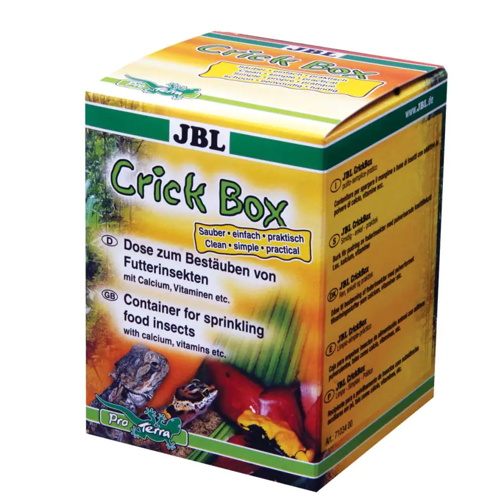 JBL CrickBox Schütteldose zum Bestäuben von Futterinsekten