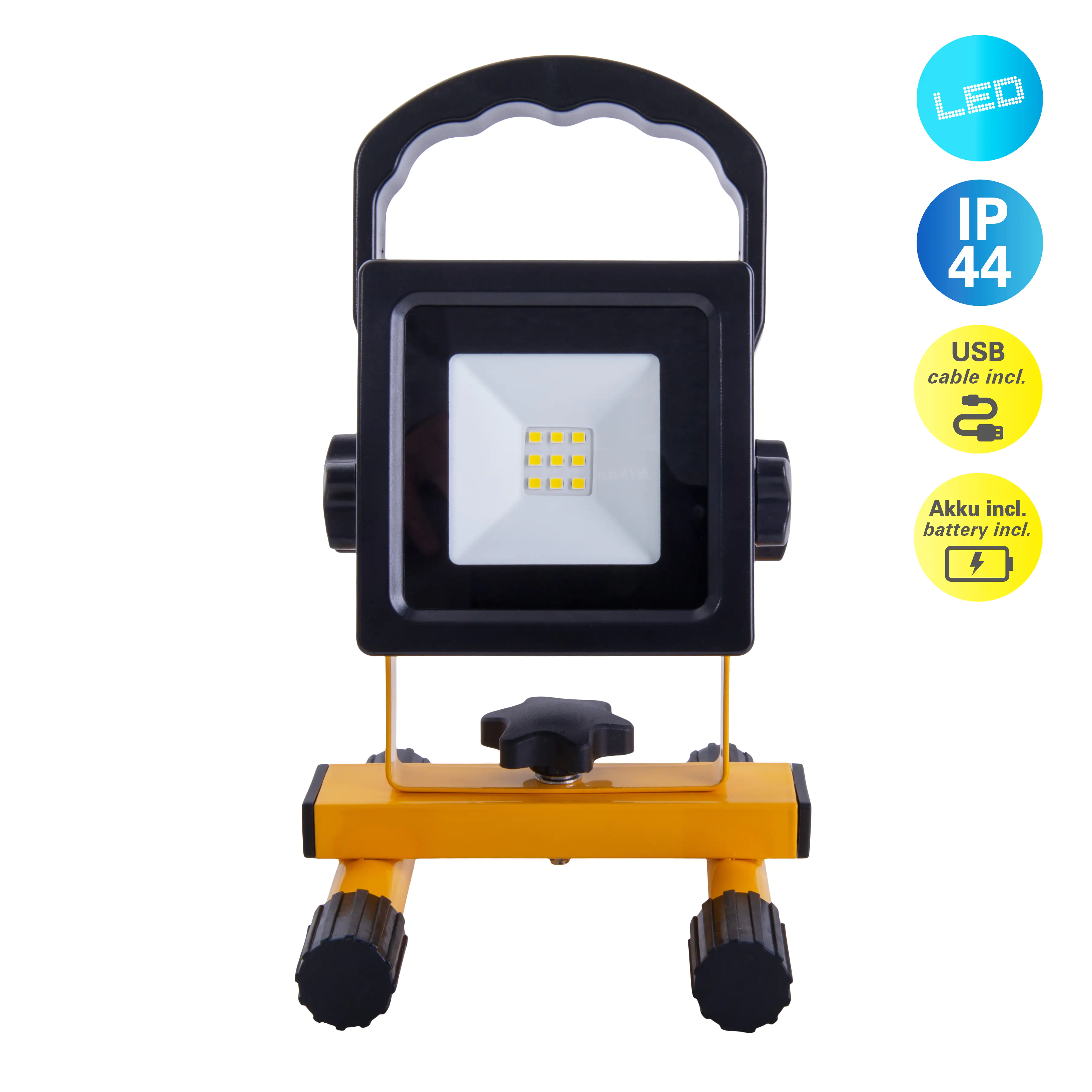 LED Akku Strahler Amon 600 lm, 4000 K, 1 m, 5 Volt USB Kabel LED Akku Strahler Amon 600 lm, 4000 K, 1 m, 5 Volt USB Kabel