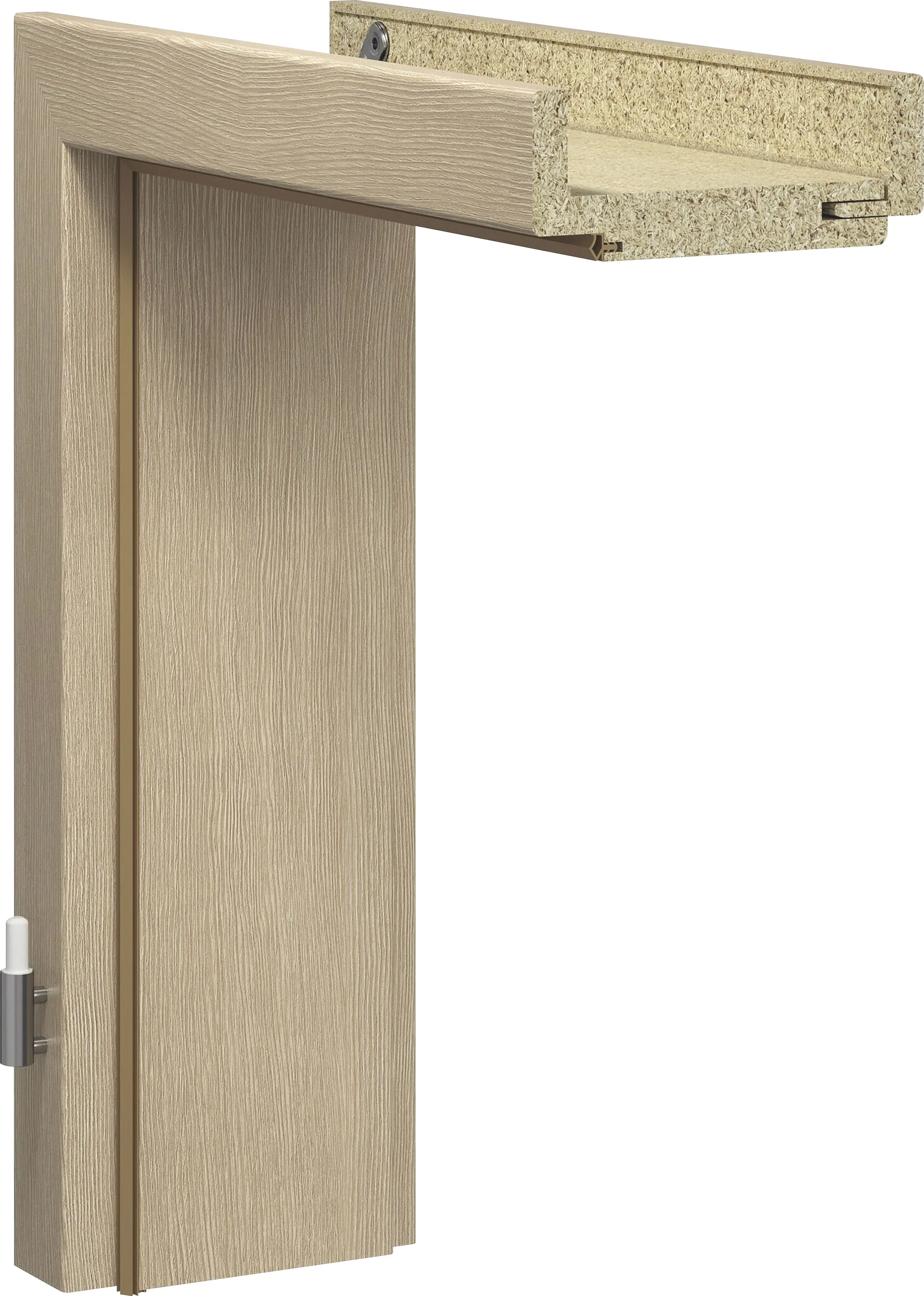 GetaDoor Zarge CPL Cappuccino 86 cm DIN rechts