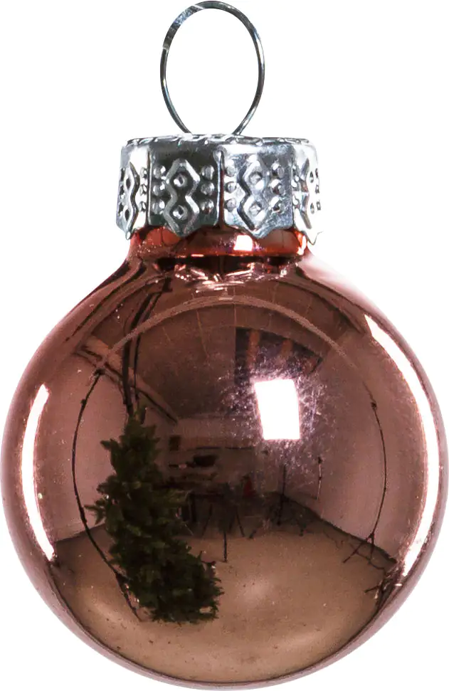 4333692643030_07 TrendLine Mini-Christbaumkugeln aus Glas Ø 2,5 cm gold-rose 100 Stück