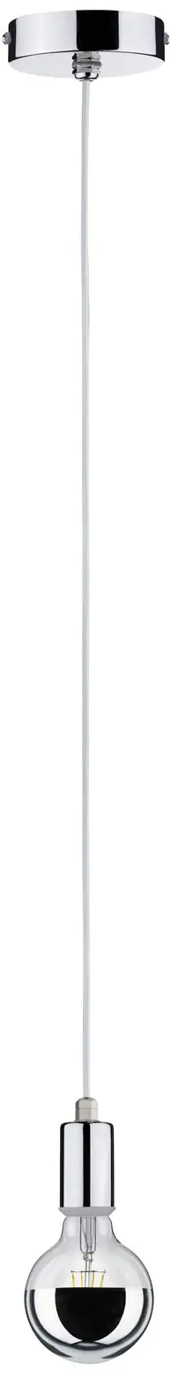 Paulmann Pendelleuchte Larus chrom Ø 11 cm E 27, max. 60 W, dimmbar Paulmann Pendelleuchte Larus chrom Ø 11 cm E 27, max. 60 W, dimmbar