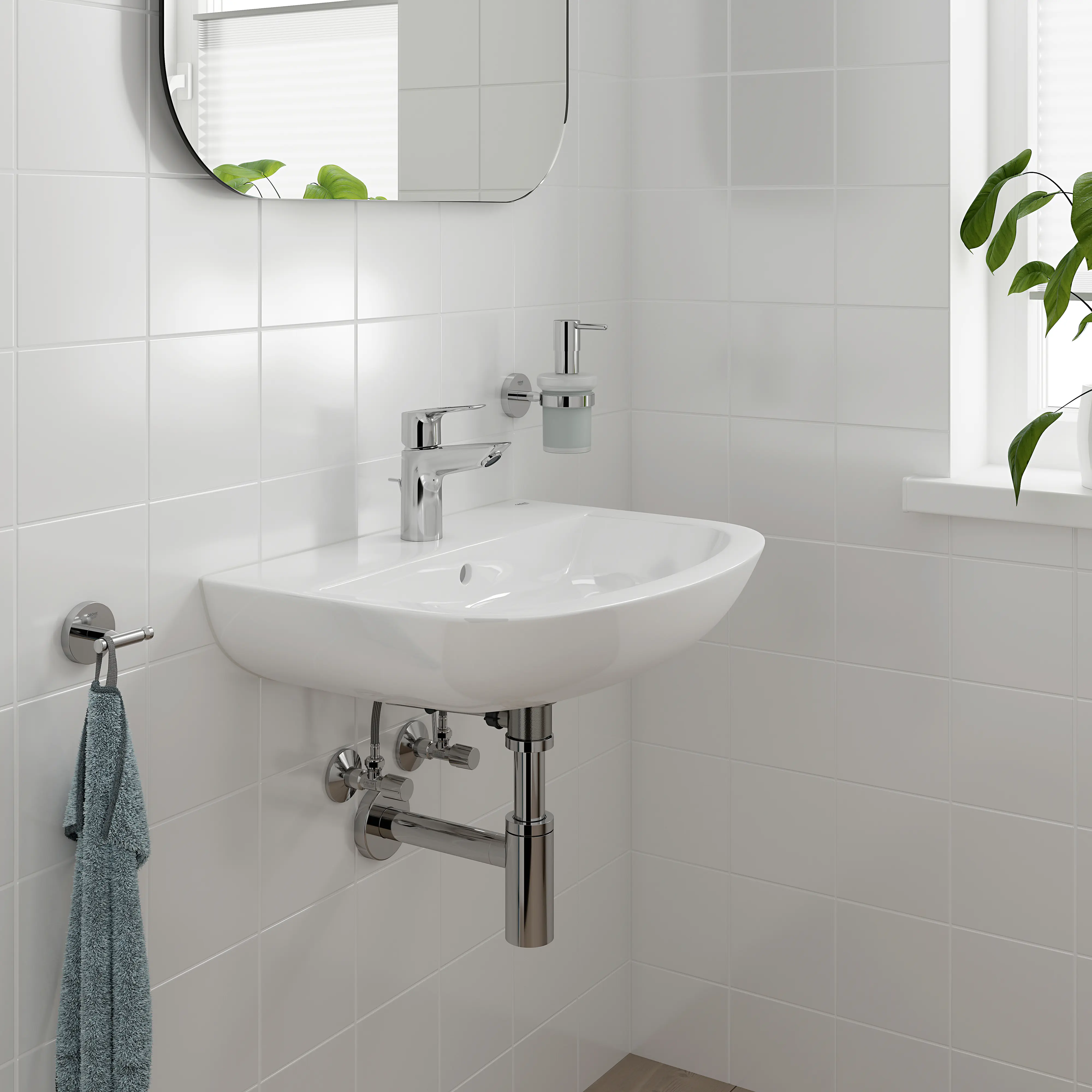 Grohe Waschtischarmatur Start Loop verchrom 