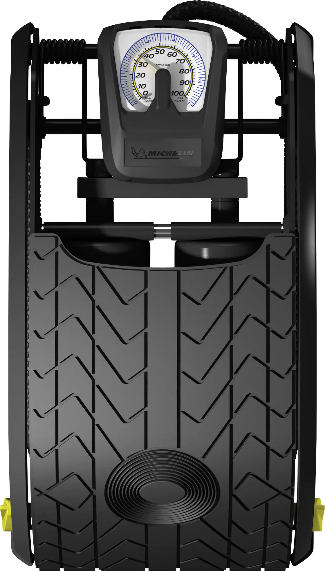 Michelin Doppelzylinder-Fußluftpumpe analog Michelin Doppelzylinder-Fußluftpumpe analog