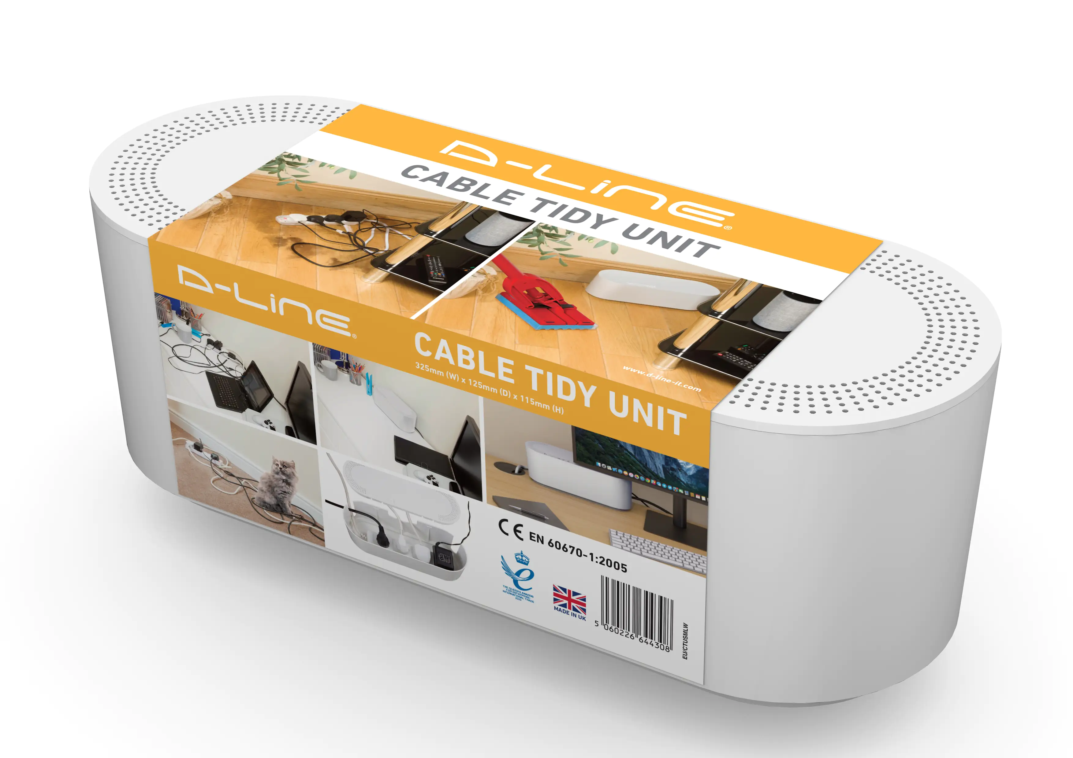 D-Line Kabelbox klein weiß