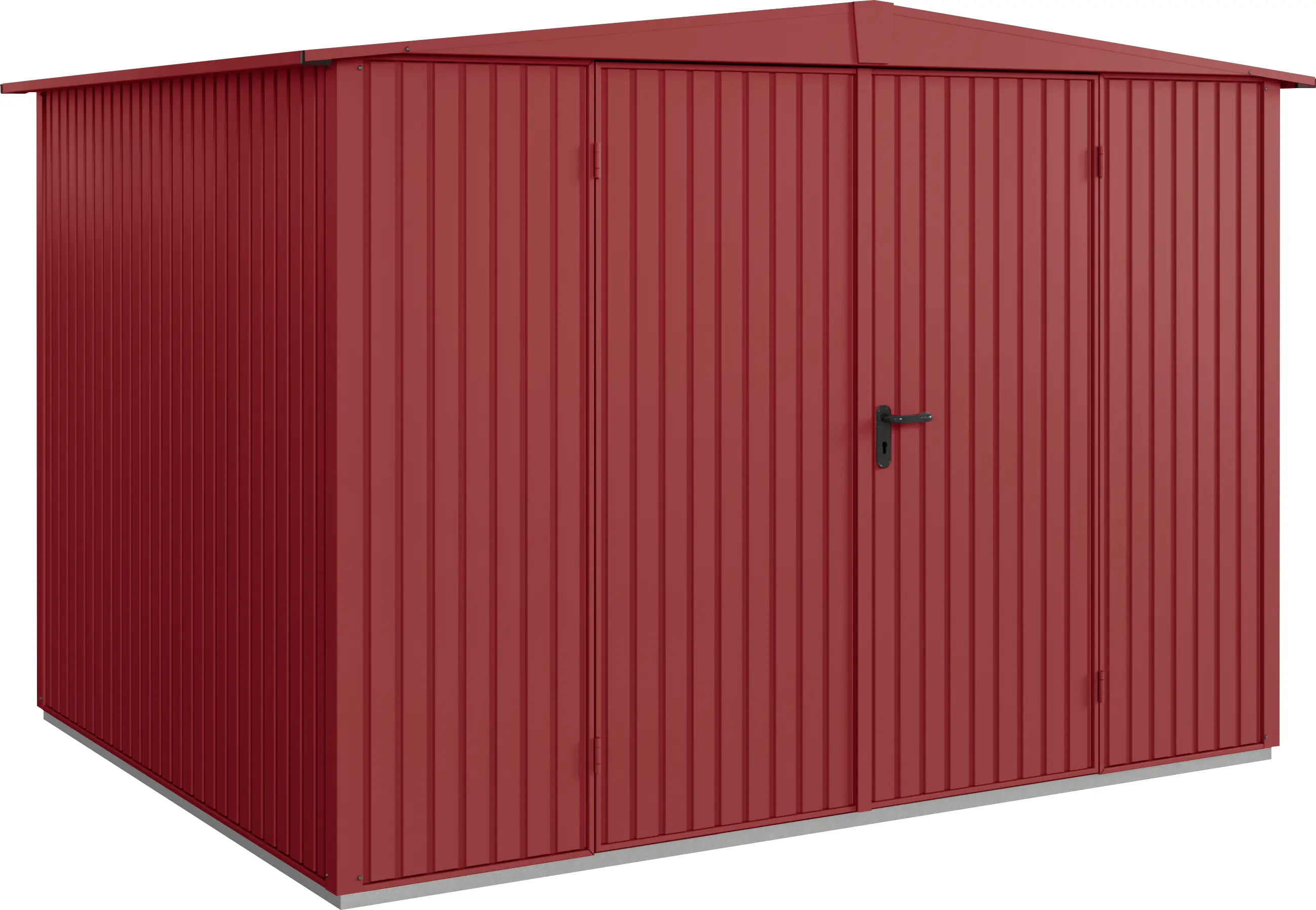 EcoStar Gerätehaus Trend-S Typ 3 purpurrot 323,6 x 247,7 x 219,4 cm