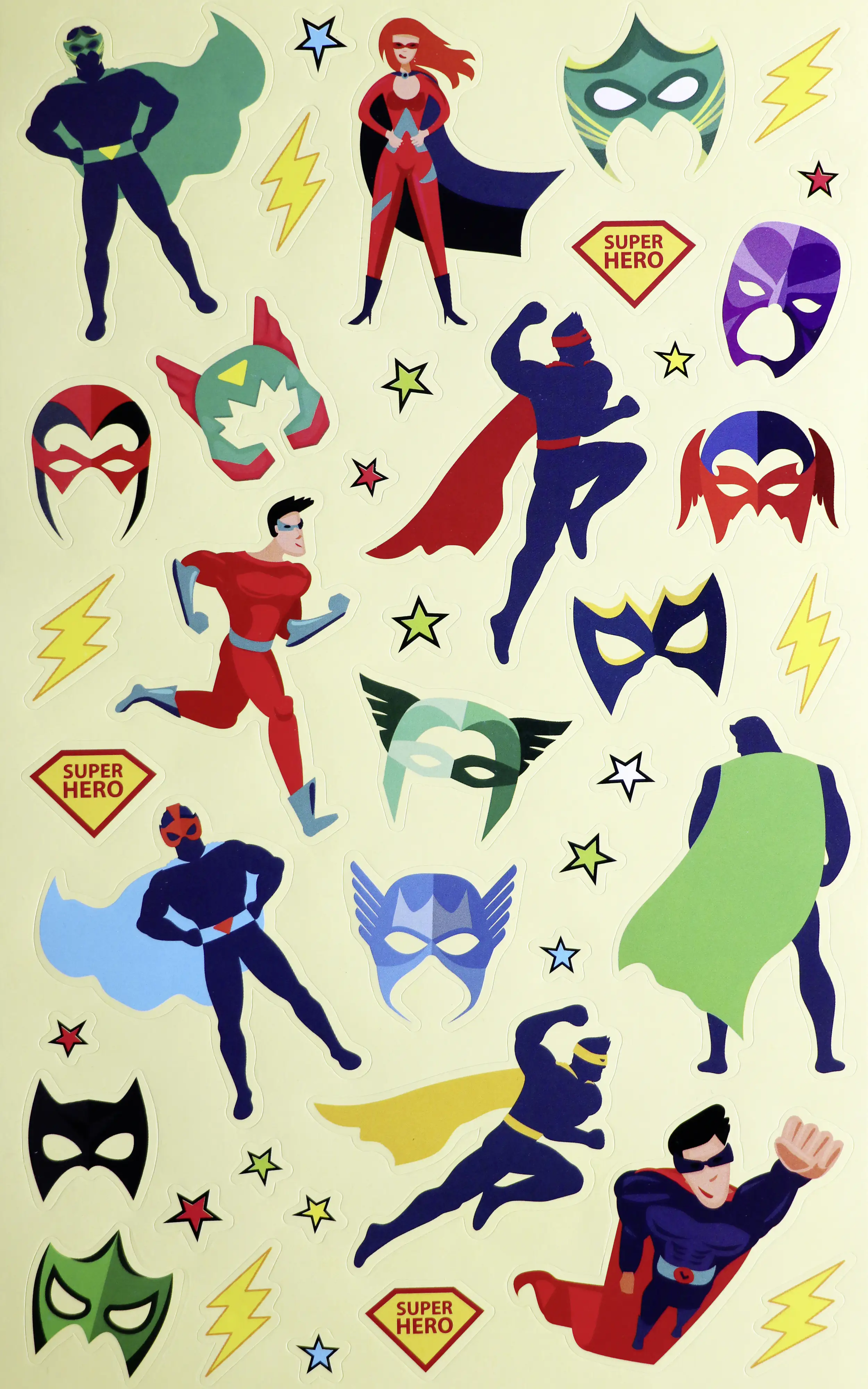 Glorex Sticker-Buch Comic Helden