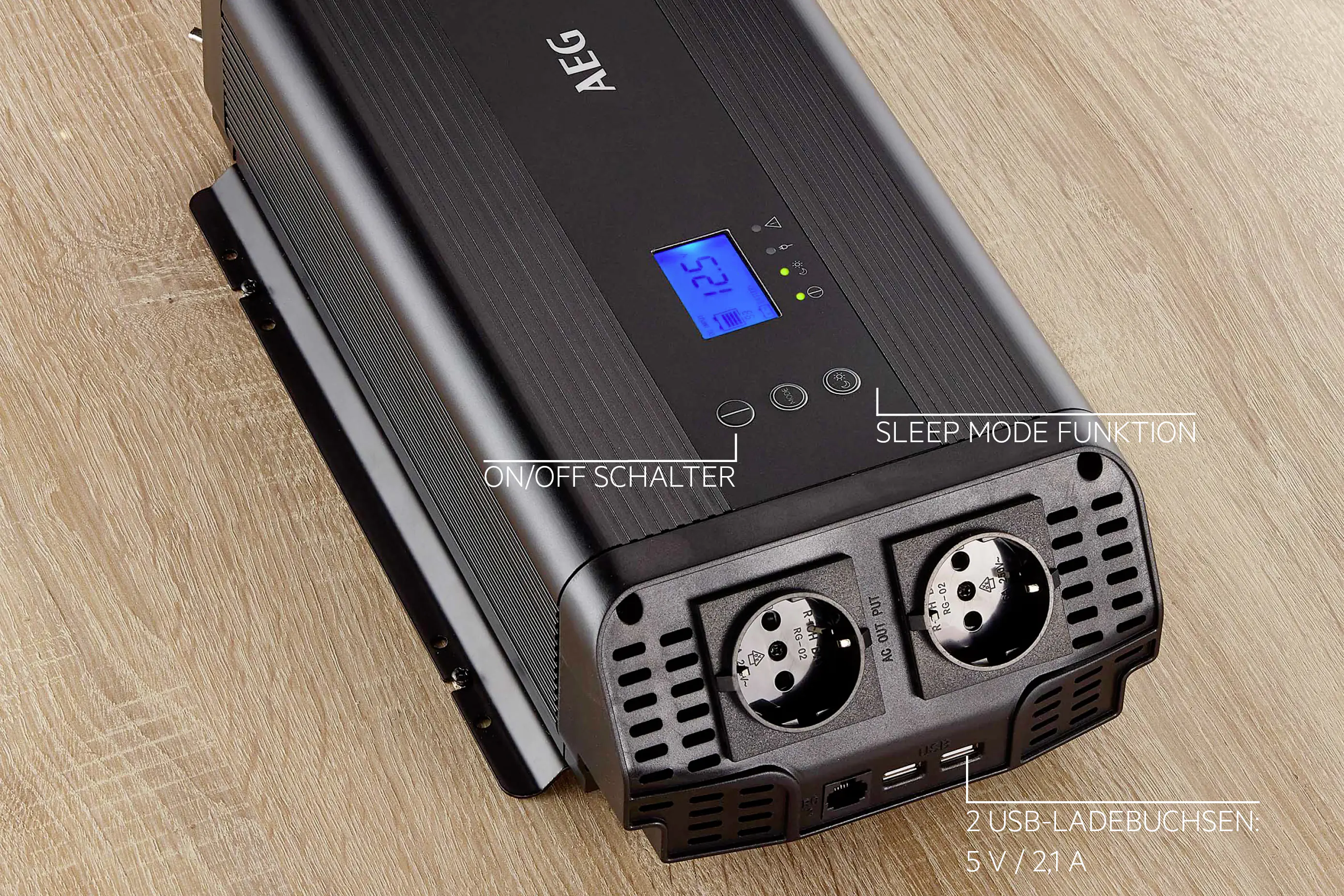 AEG Spannungswandler Sinus 1000W