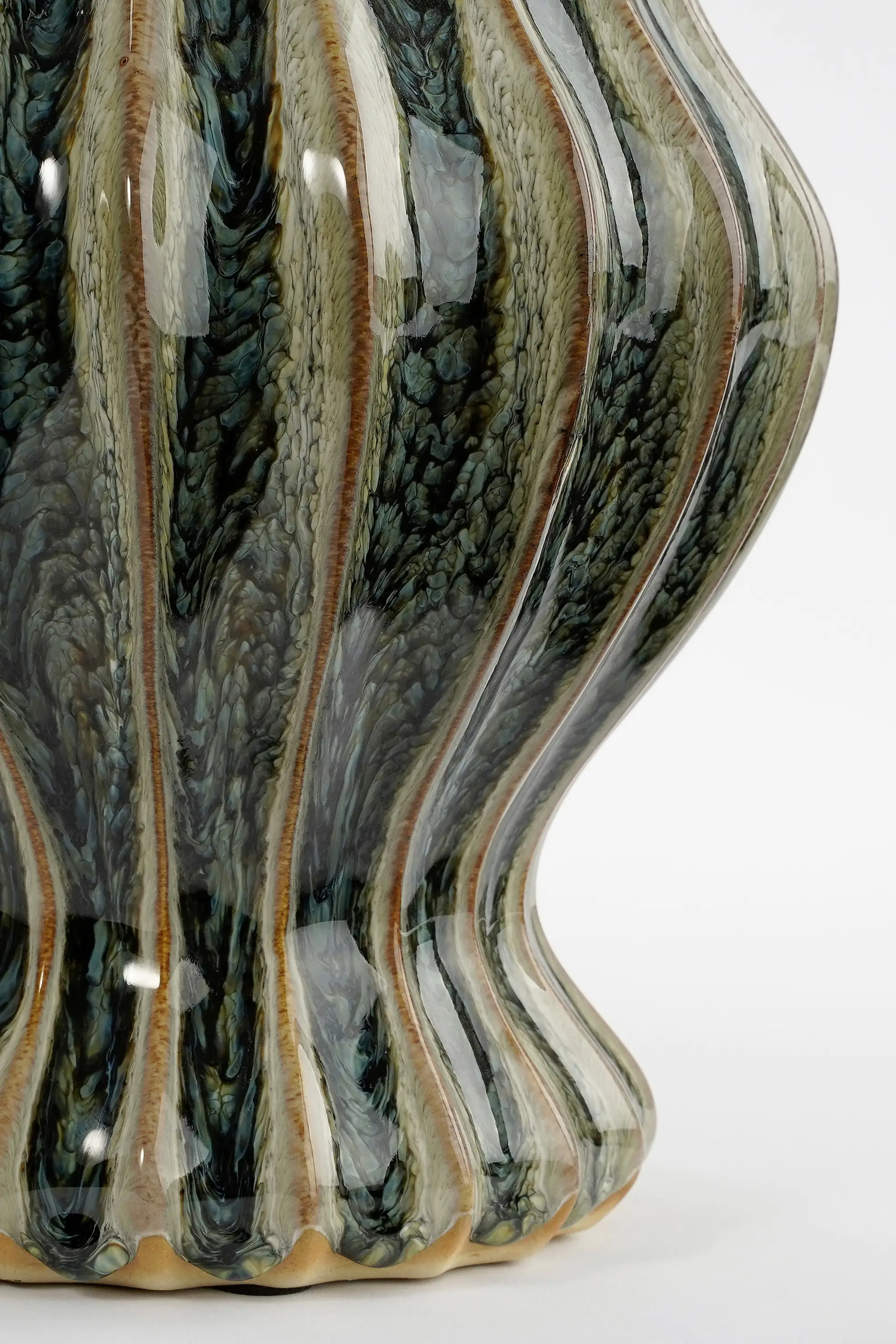 Mica Vase Pippa grün Keramik Ø 21 x 32 cm