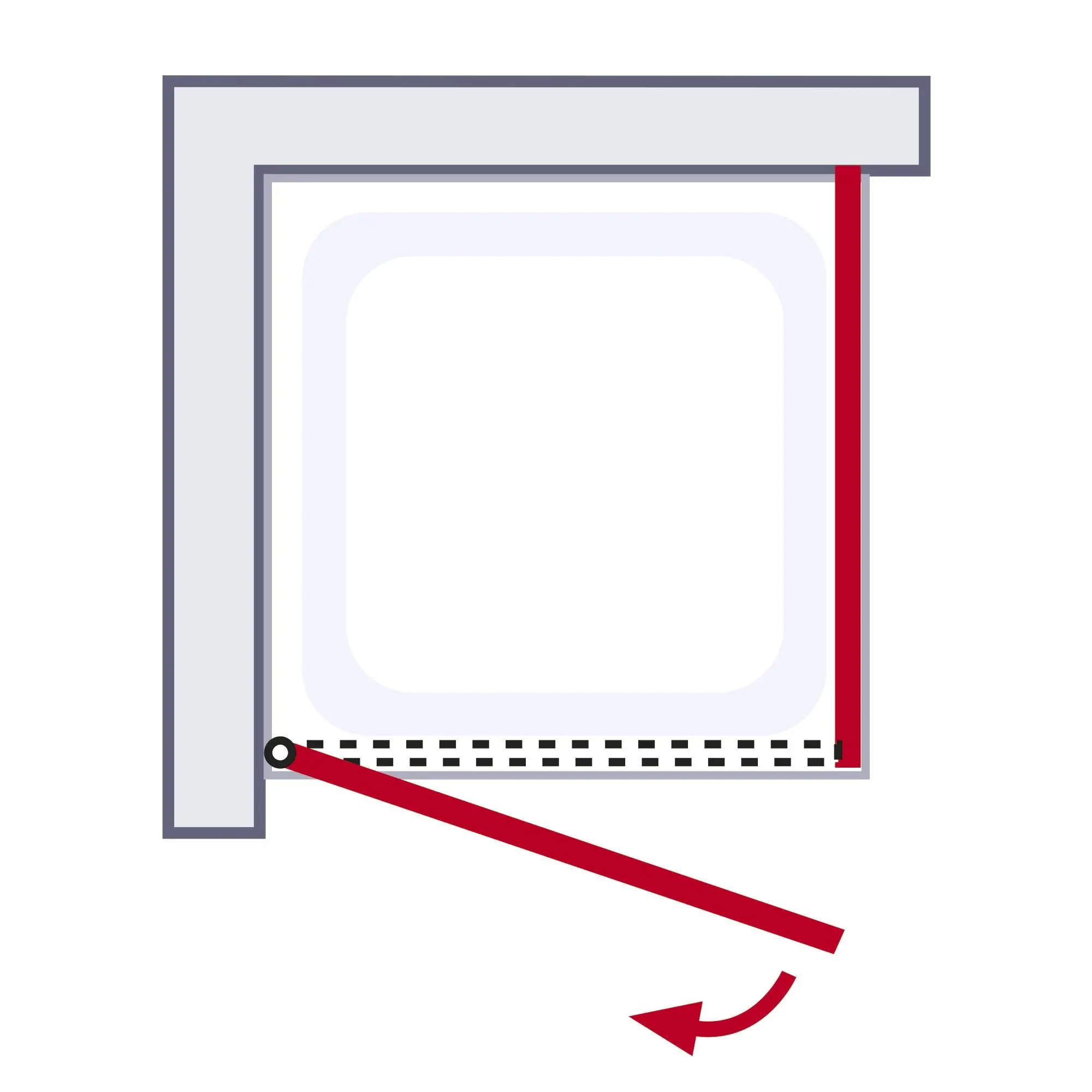 Schulte Eckdusche Garant 2.0 90 x 90 x 200 cm mattschwarz klar hell