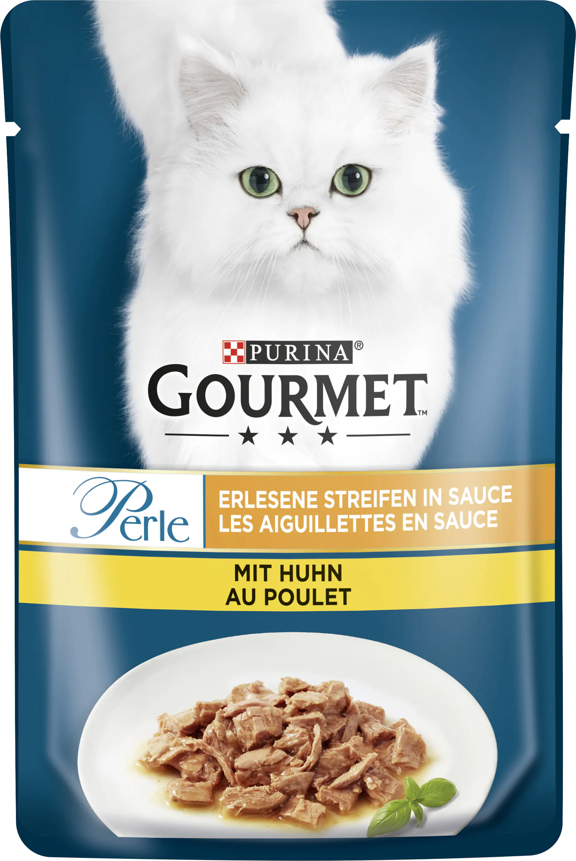 Gourmet Perle Erlesene Streifen mit Huhn 85 g