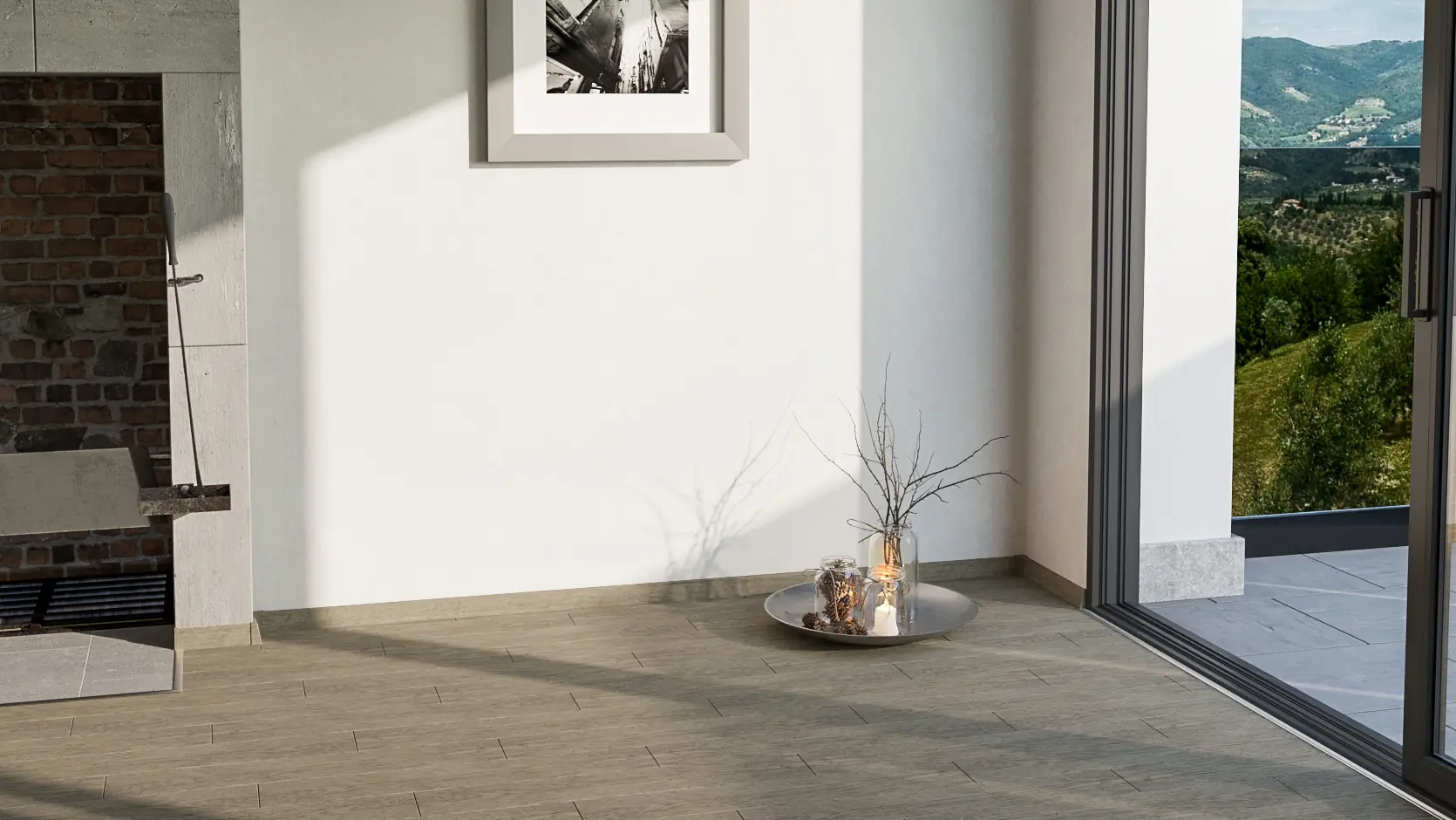 Neuhofer Fußleiste 240 cm x 58 x 19 mm pecan