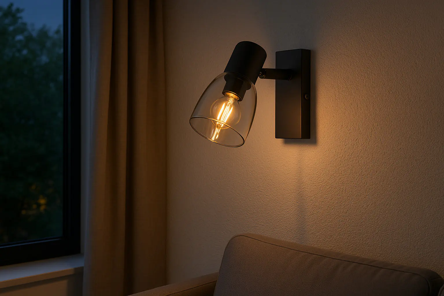 Primaster Wandlampe 1er LED Spot Miami E14 12 x 12,5 cm schwarz  Primaster Wandlampe 1er LED Spot Miami E14 12 x 12,5 cm schwarz