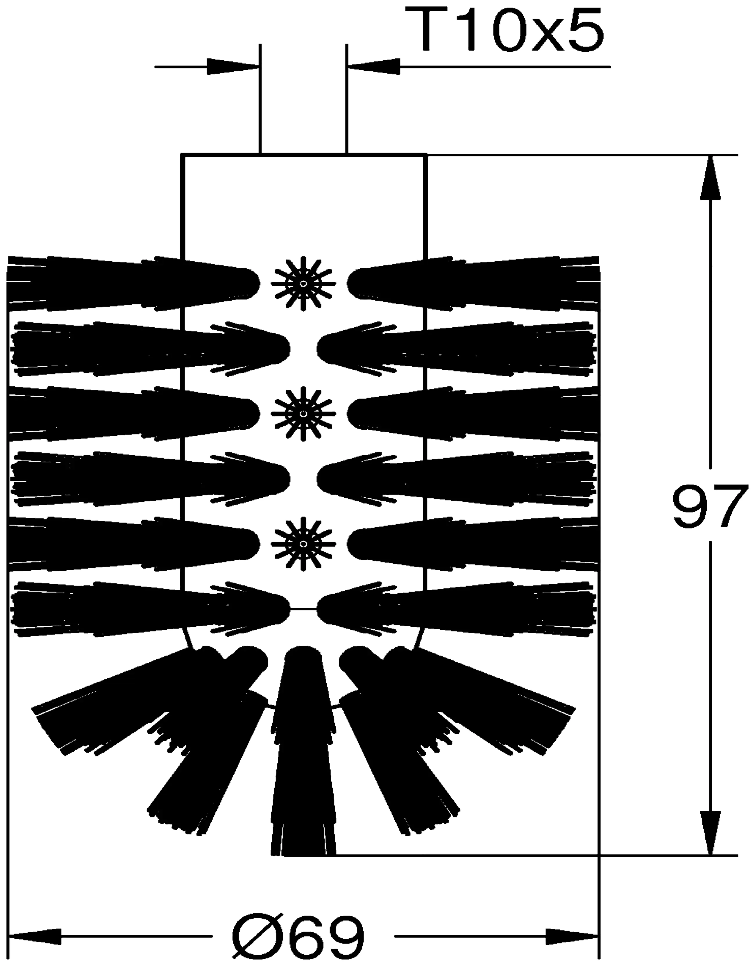 Grohe Start Ersatzbürstenkopf weiß 