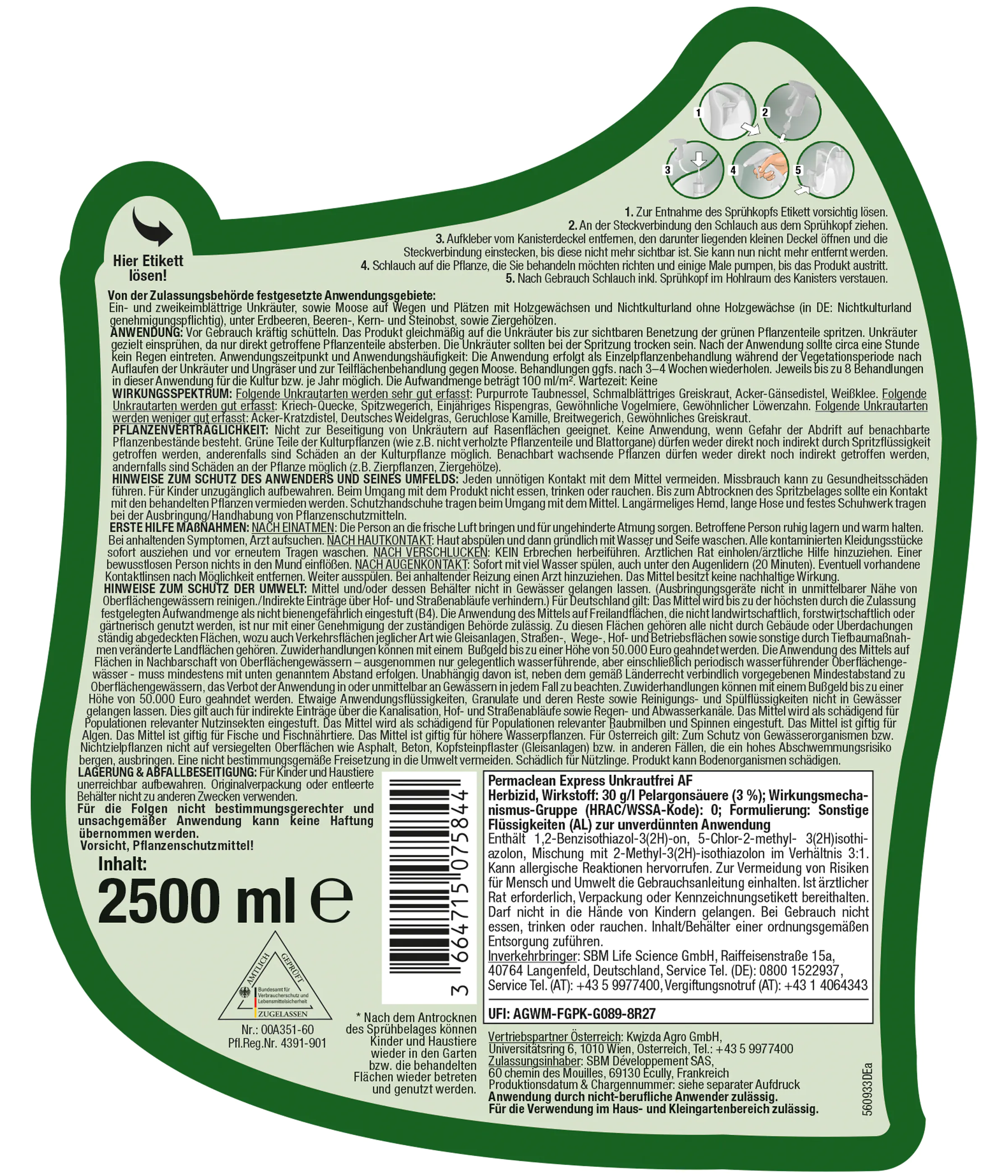 Protect Garden Permaclean Express Unkrautfrei AF 2,5 L