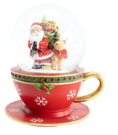 TrendLine Schneekugel Tasse 15 x 13 cm rot-weiß TrendLine Schneekugel Tasse 15 x 13 cm rot-weiß