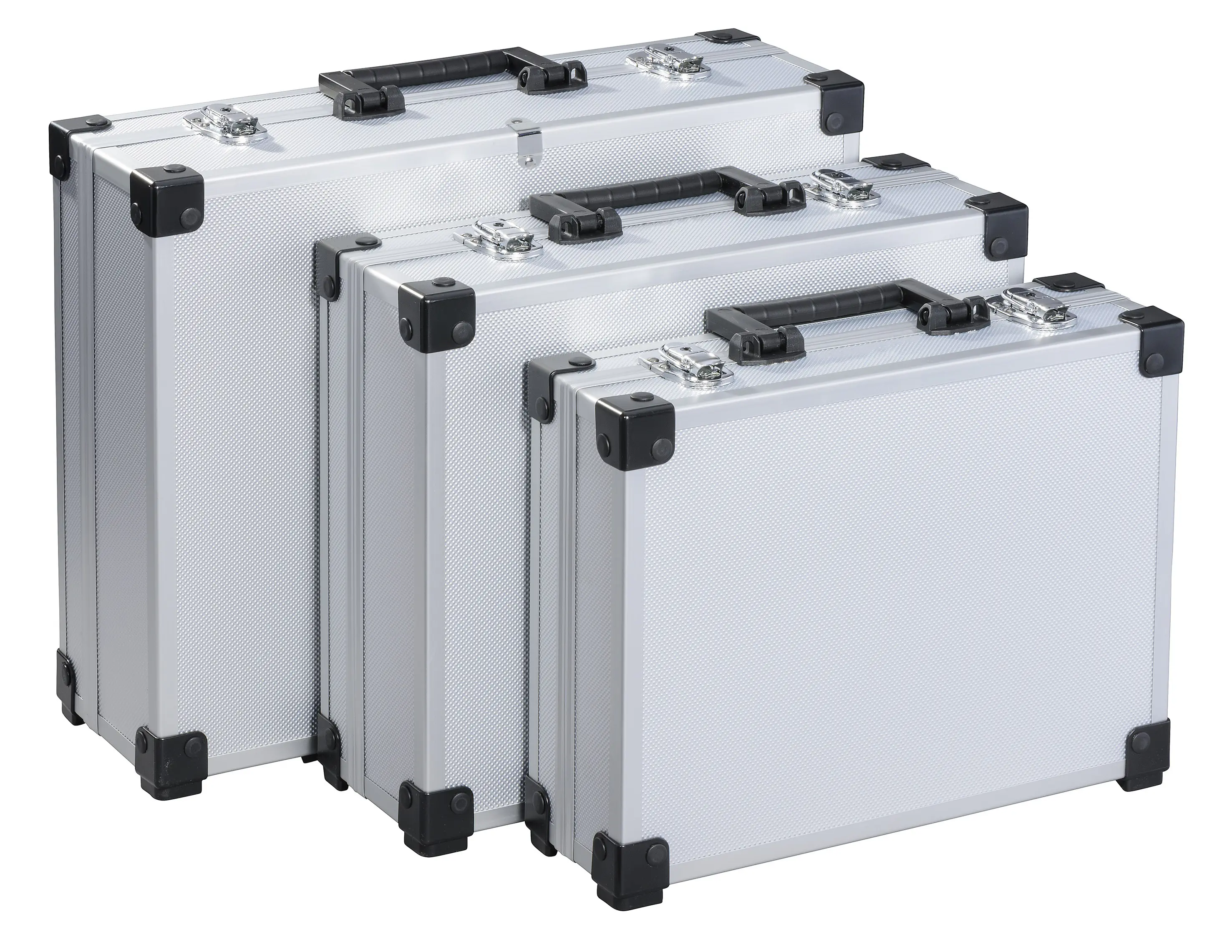 TrendLine Werkzeugkoffer unbestückt Aluminium 3er Set 