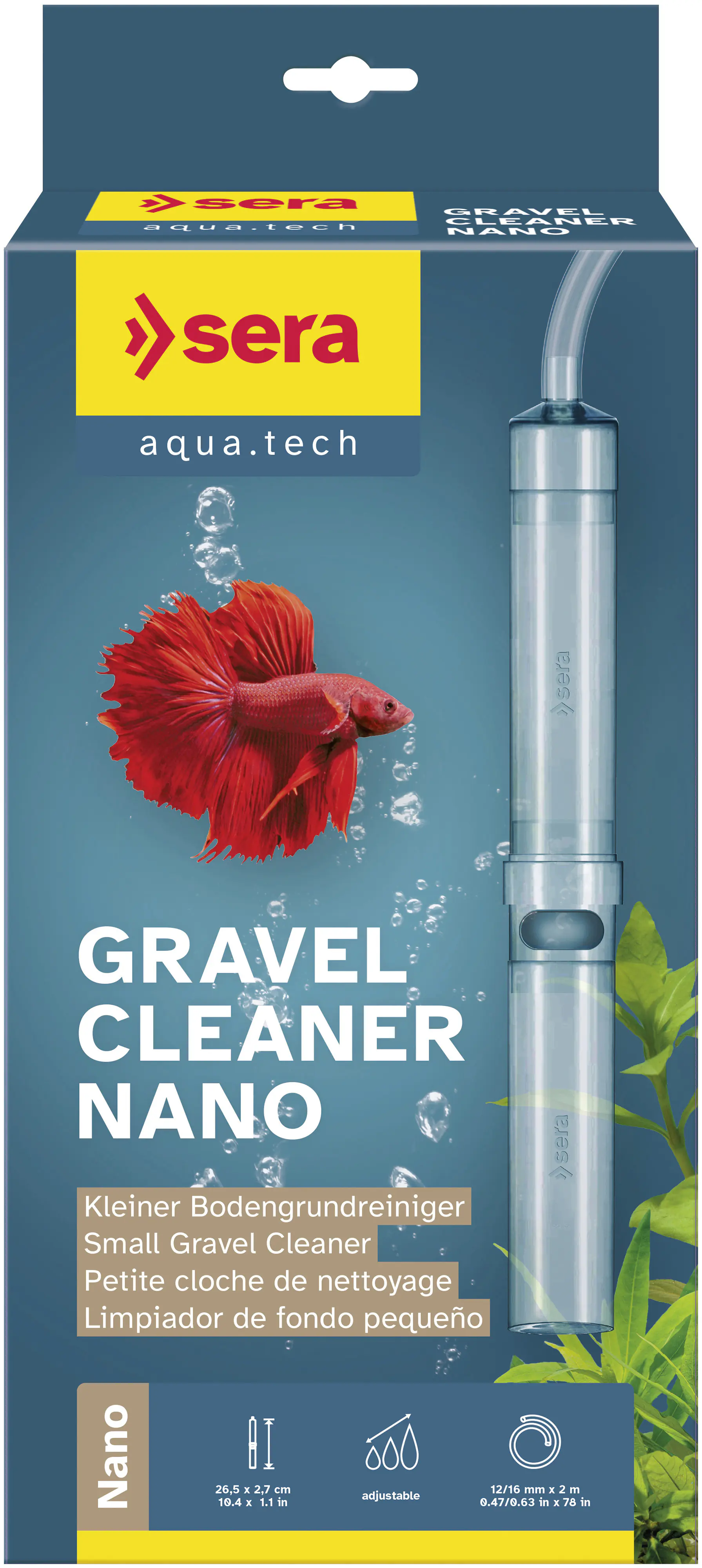 Sera Aquariumzubehör Bodenreiniger Gravel Cleaner Nano