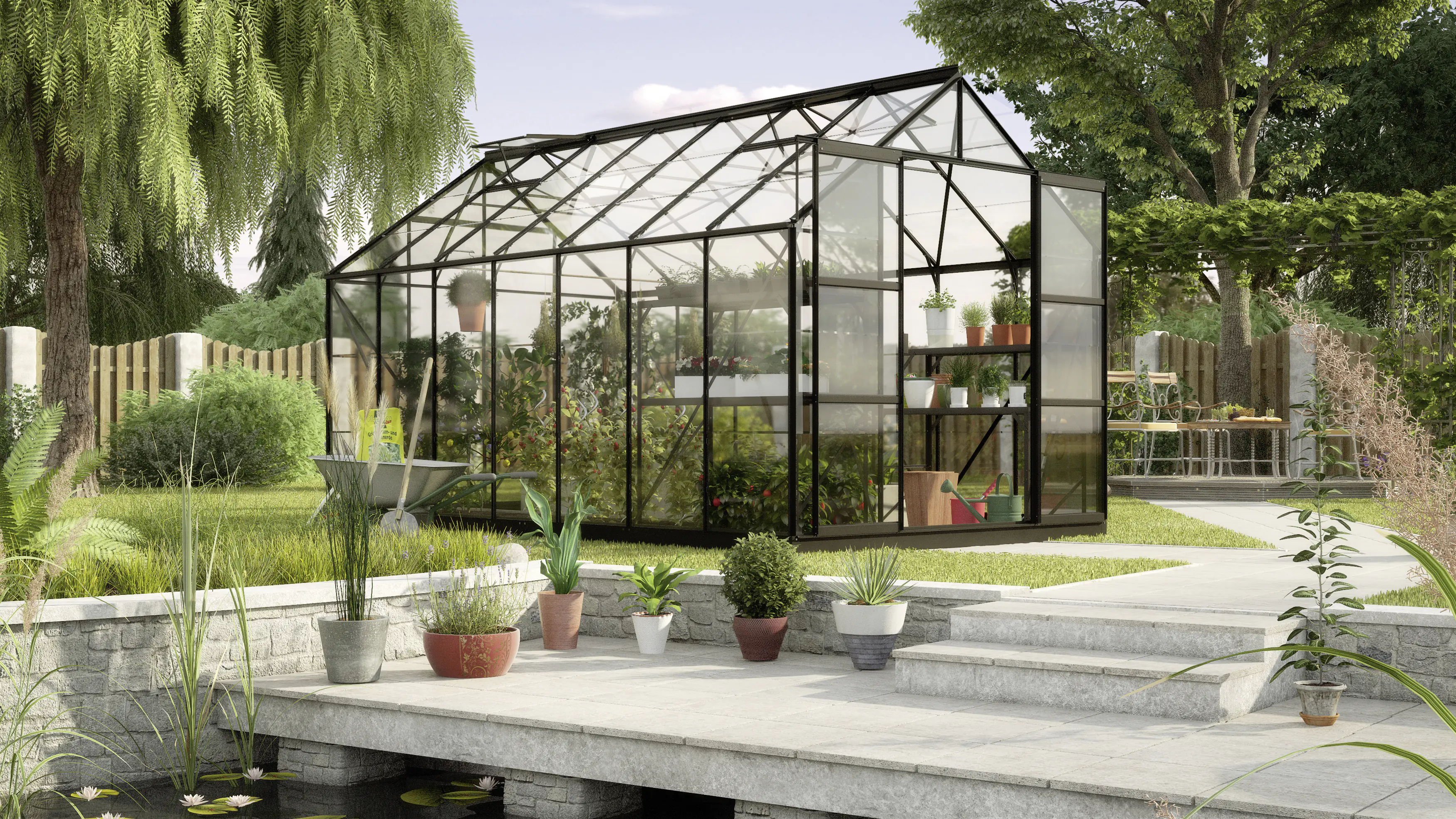 Vitavia Gewächshaus Uranus 11500 254 x 441 cm 3 mm Sicherheitsglas Vitavia Gewächshaus Uranus 11500 254 x 441 cm 3 mm Sicherheitsglas