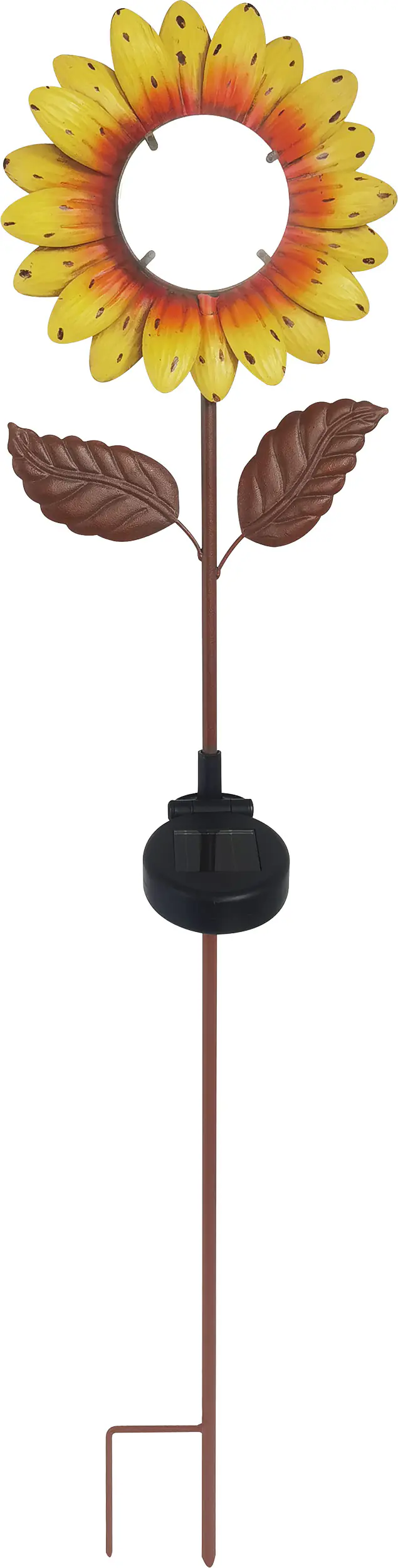 LED Solarleuchte Sonnenblume mit Dämmerungssensor mehrfarbig