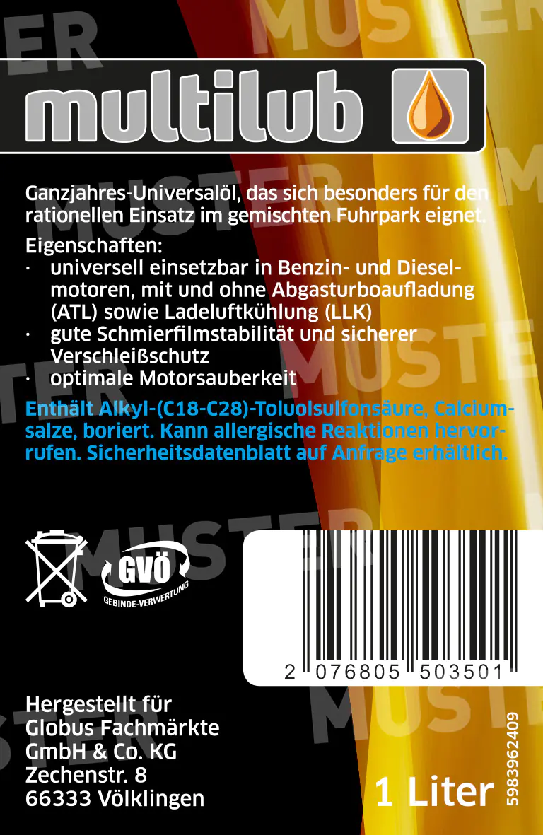 Multilub Motoröl 15W-40 1L