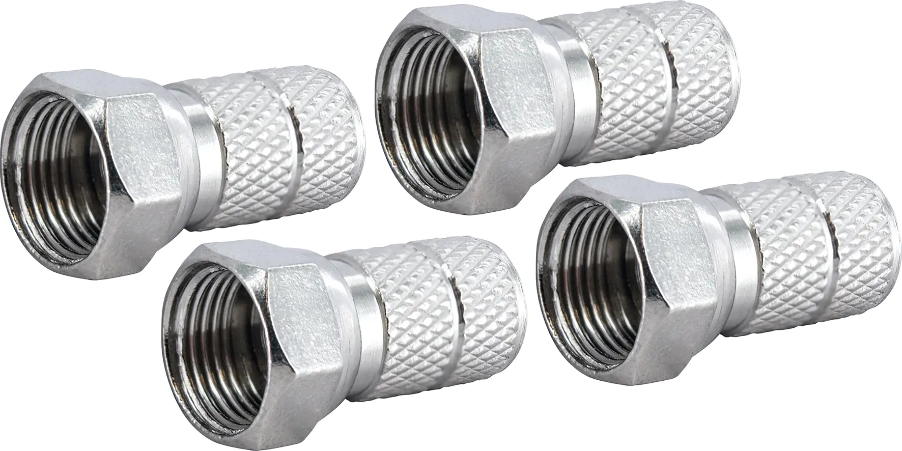 4004005203158 Schwaiger F-Aufdrehstecker 4er-Set (Ø 6,5 mm)