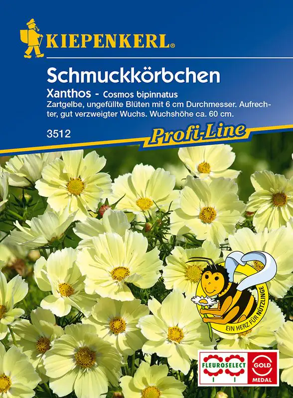 Kiepenkerl Schmuckkörbchen Xanthos Cosmos bipinnatus, Inhalt: ca. 25 Pflanzen