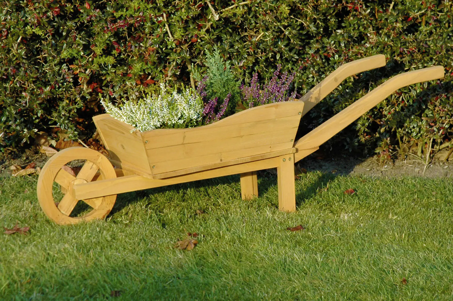 Dobar Pflanzkarre mit Schutzfolie aus -Holz 107 x 29 x 30 cm