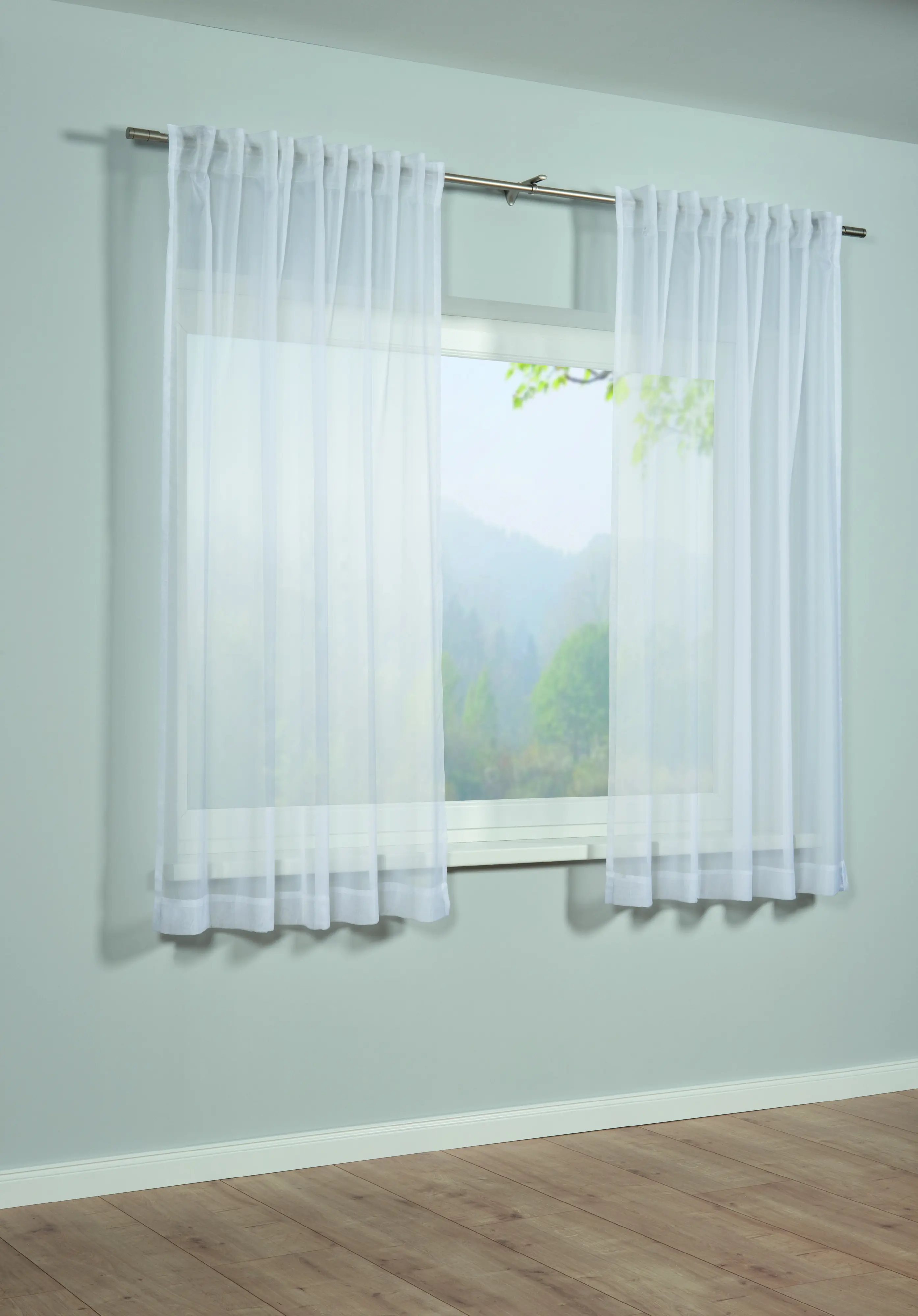 Sehlbach Fertigschal mit Multiband 140 x 175 cm weiß