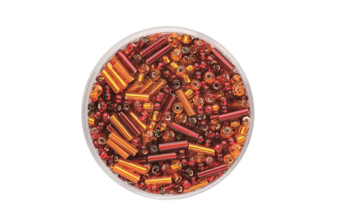 Glorex Rocailles + Glorex Stifte 6 mm 17 g, mix