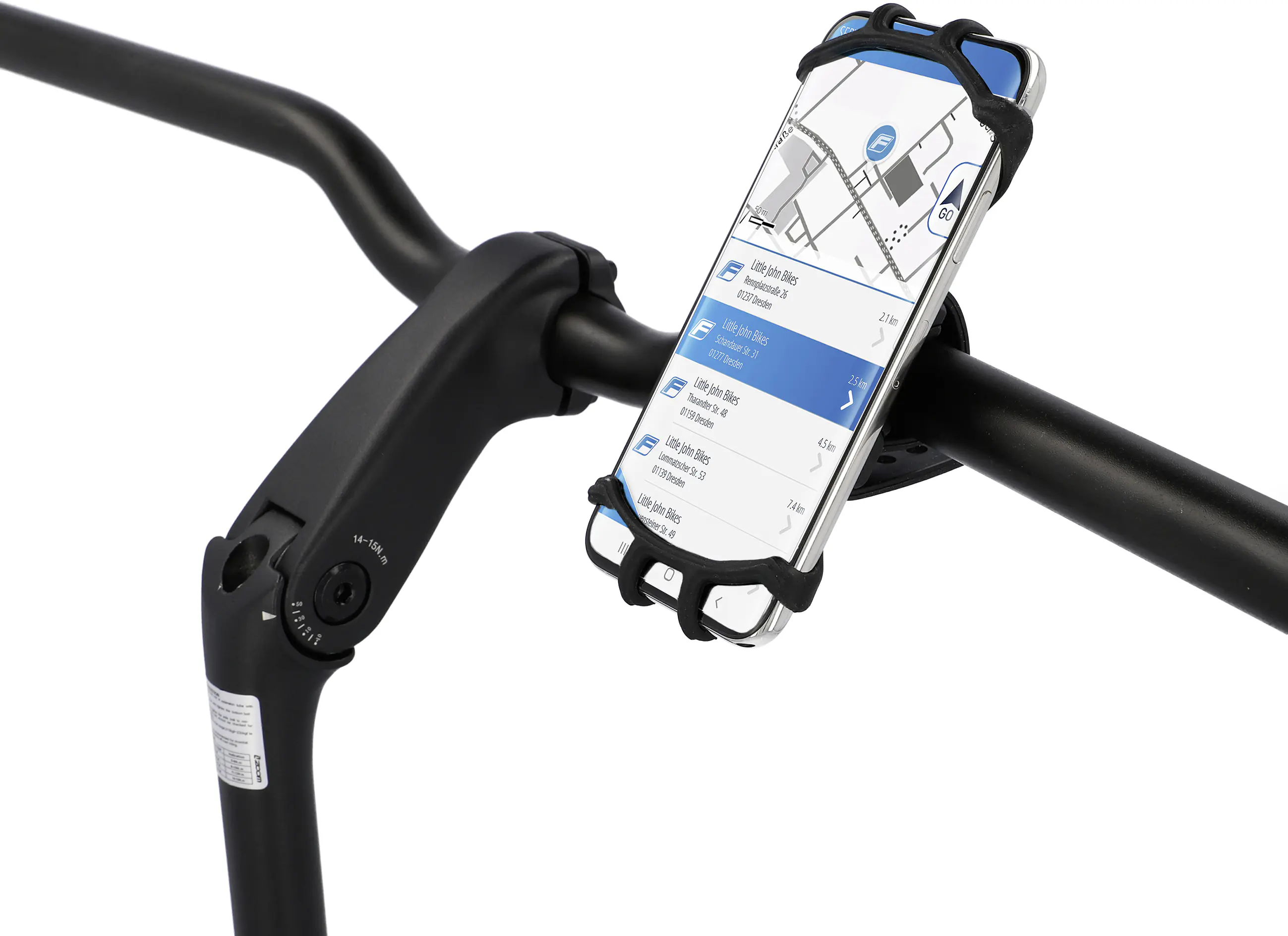 Fischer Smartphonehalter für Fahrrad Silikon 360° L/XL