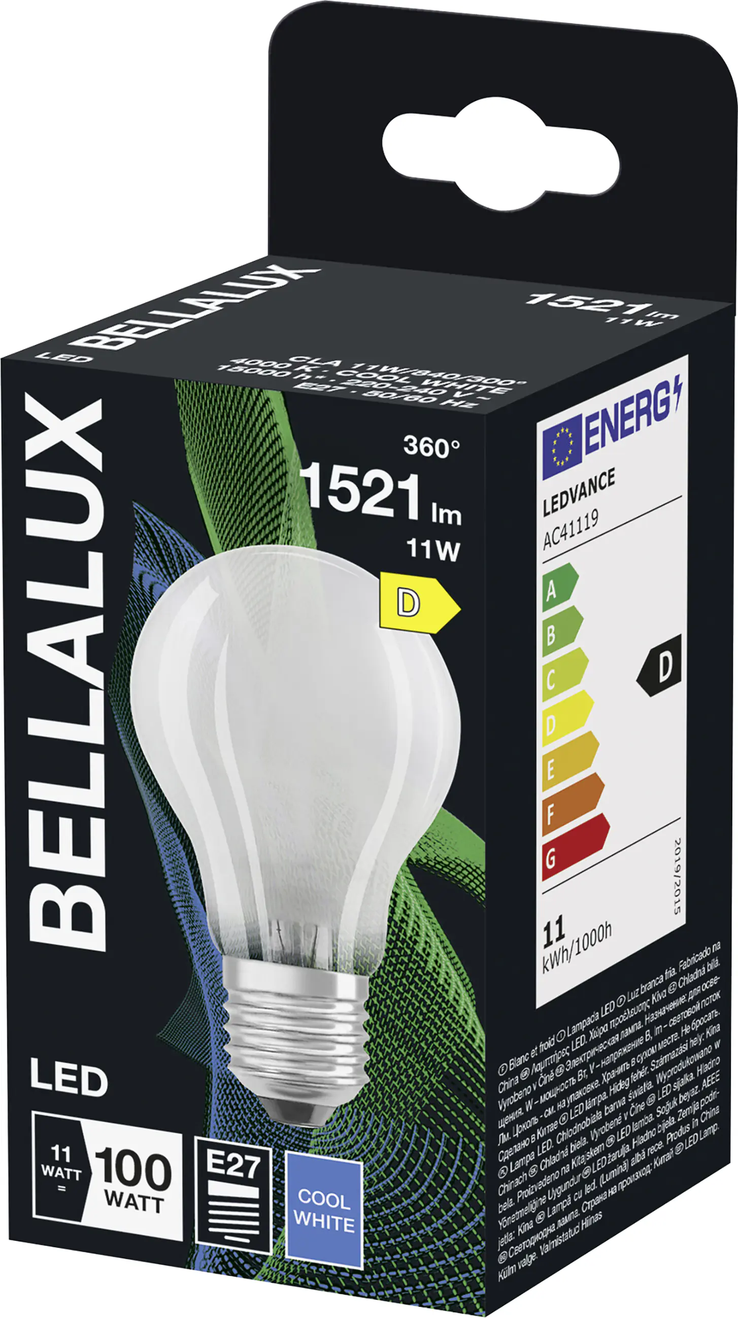 Bellalux LED Leuchtmittel Klassik A100 E27 11 W neutralweiß weiß matt