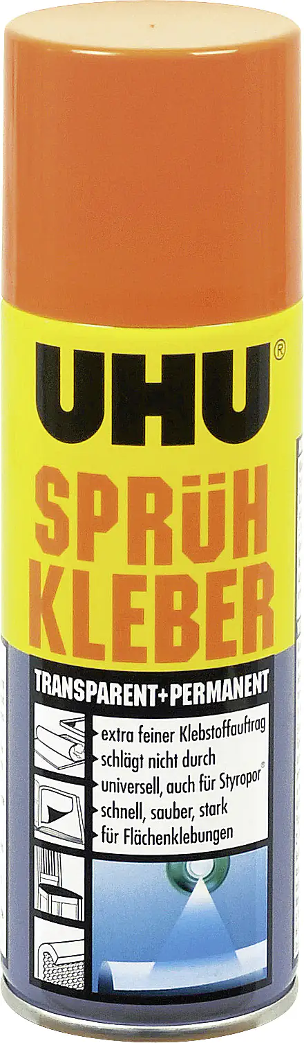 4026700467406_1125893 UHU Sprühkleber permanent + transparent 200 ml