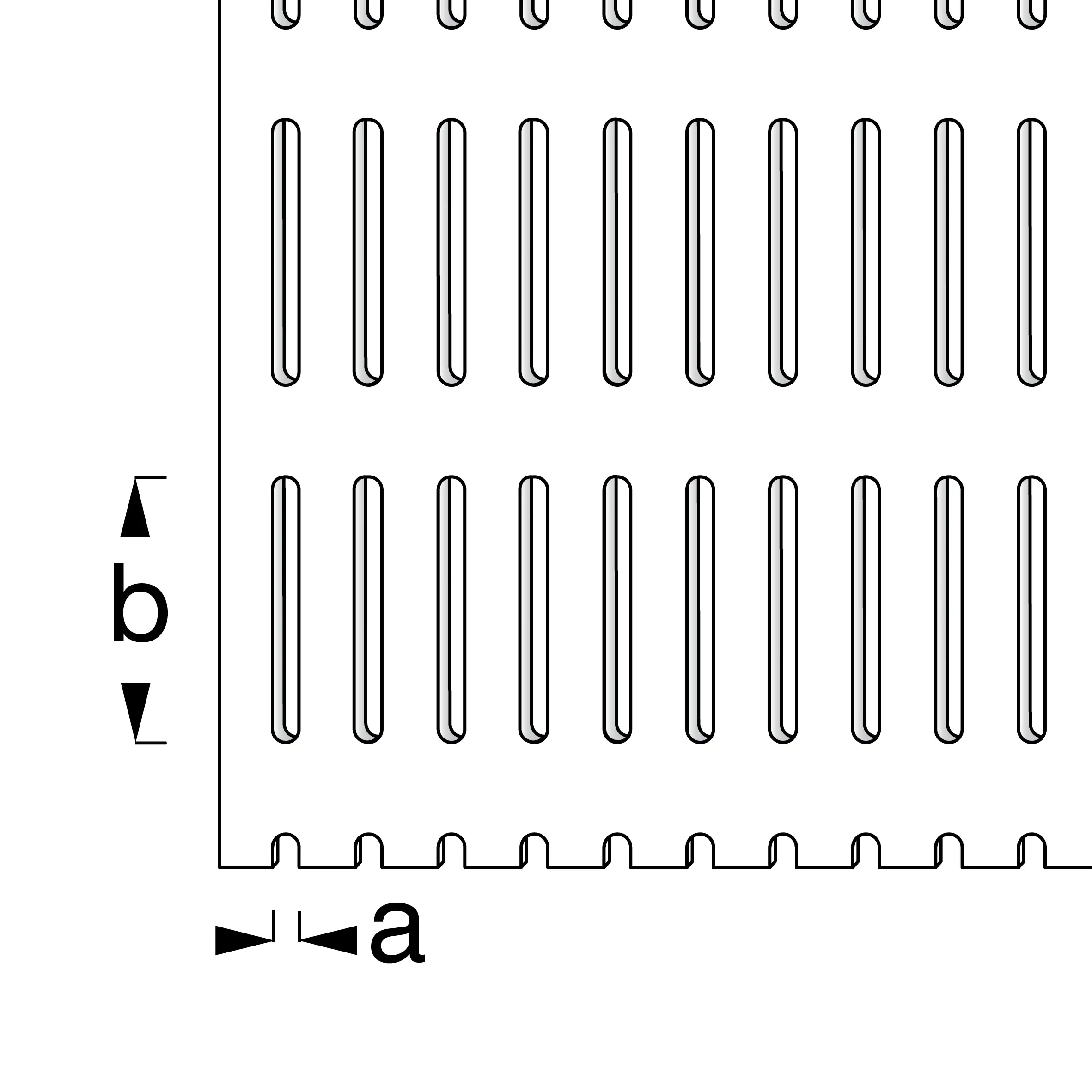 alfer Schlitzlochblech Aluminium eloxiert
