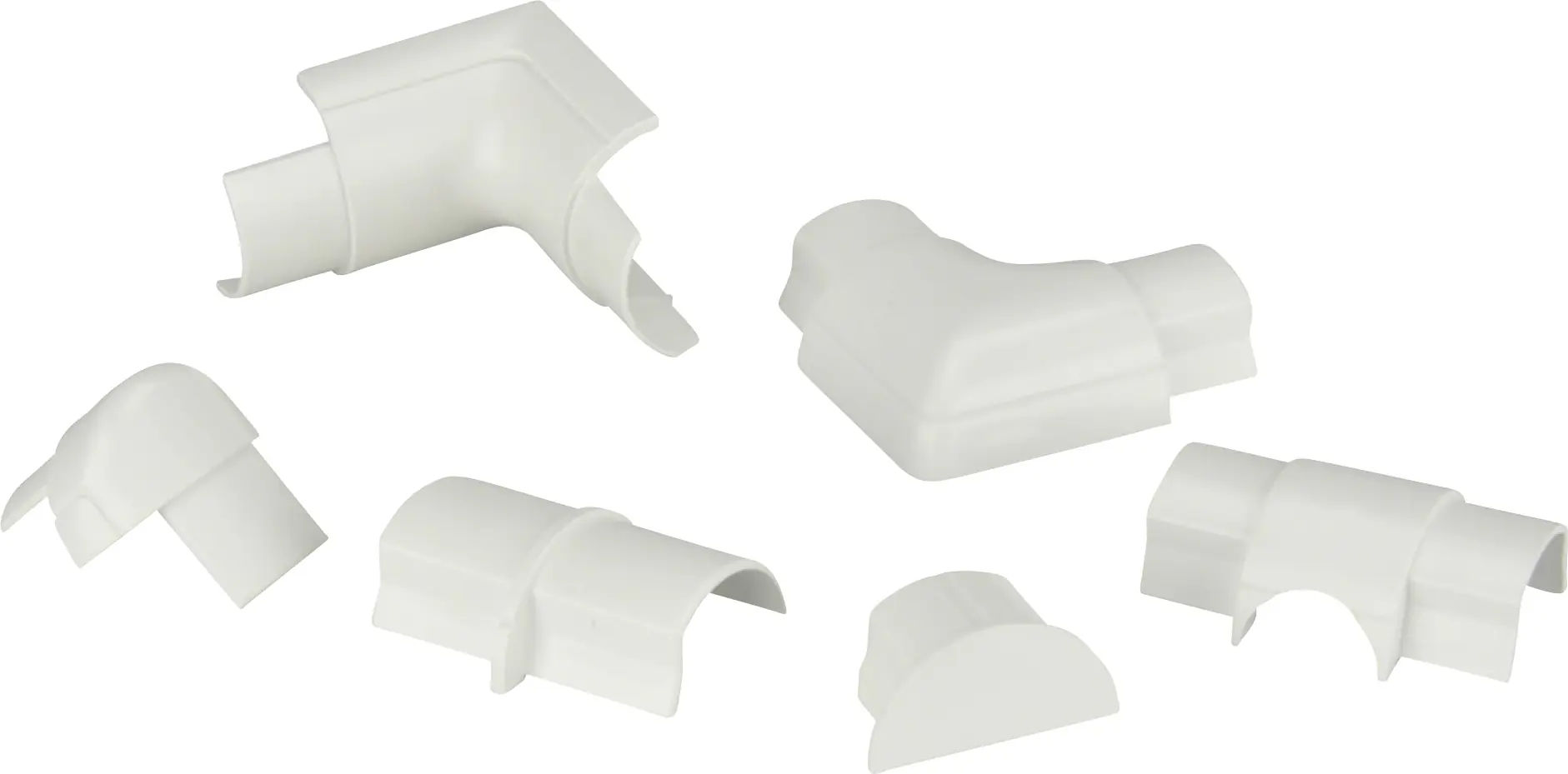 Unitec Design Kabelkanalset 30 x 15 mm Set (3x 1m) 10 teilig, weiß