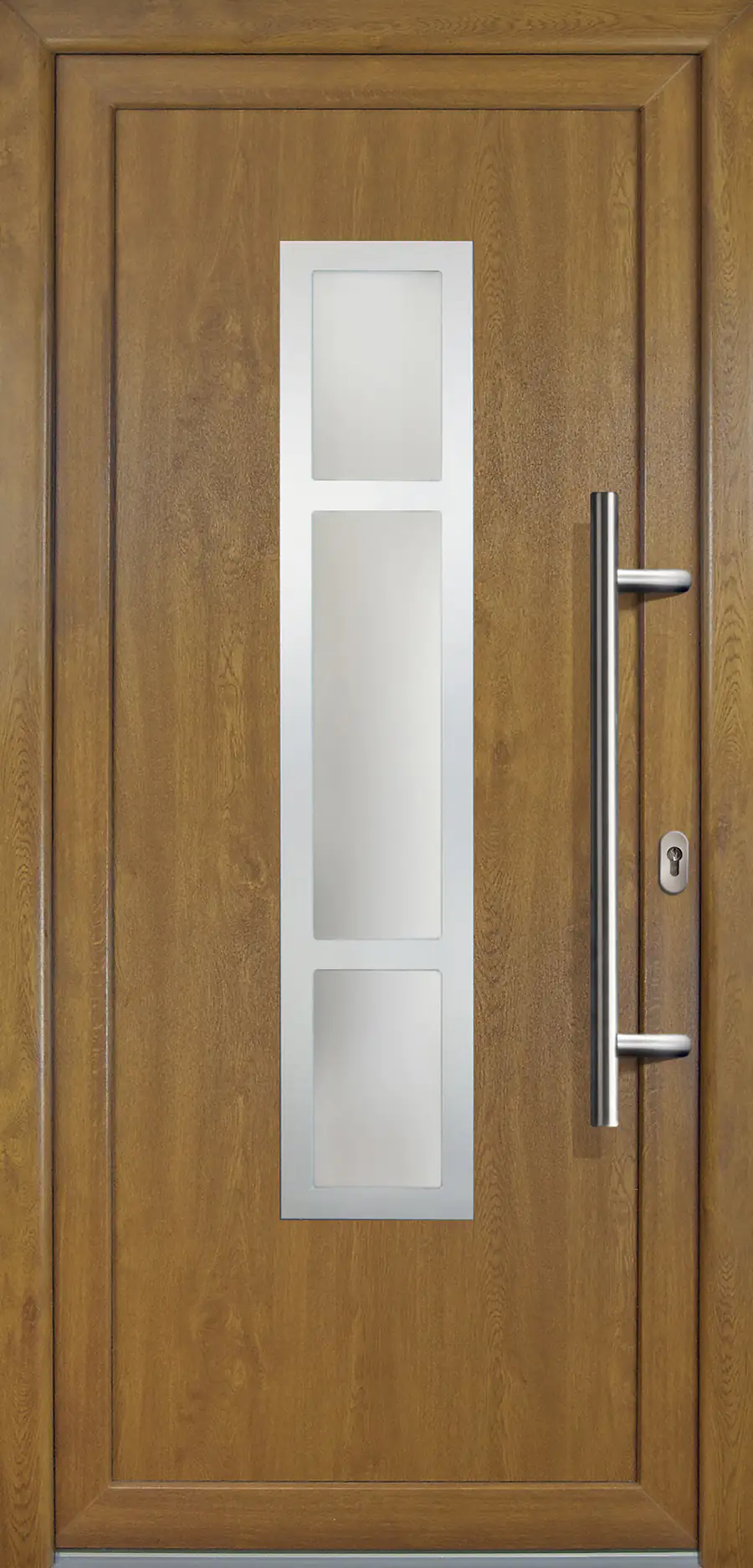 4060691166085 Meeth Haustür Signum PVC Exclusiv PVC Modell 87 88 x 208 cm, DIN rechts, Golden Oak
