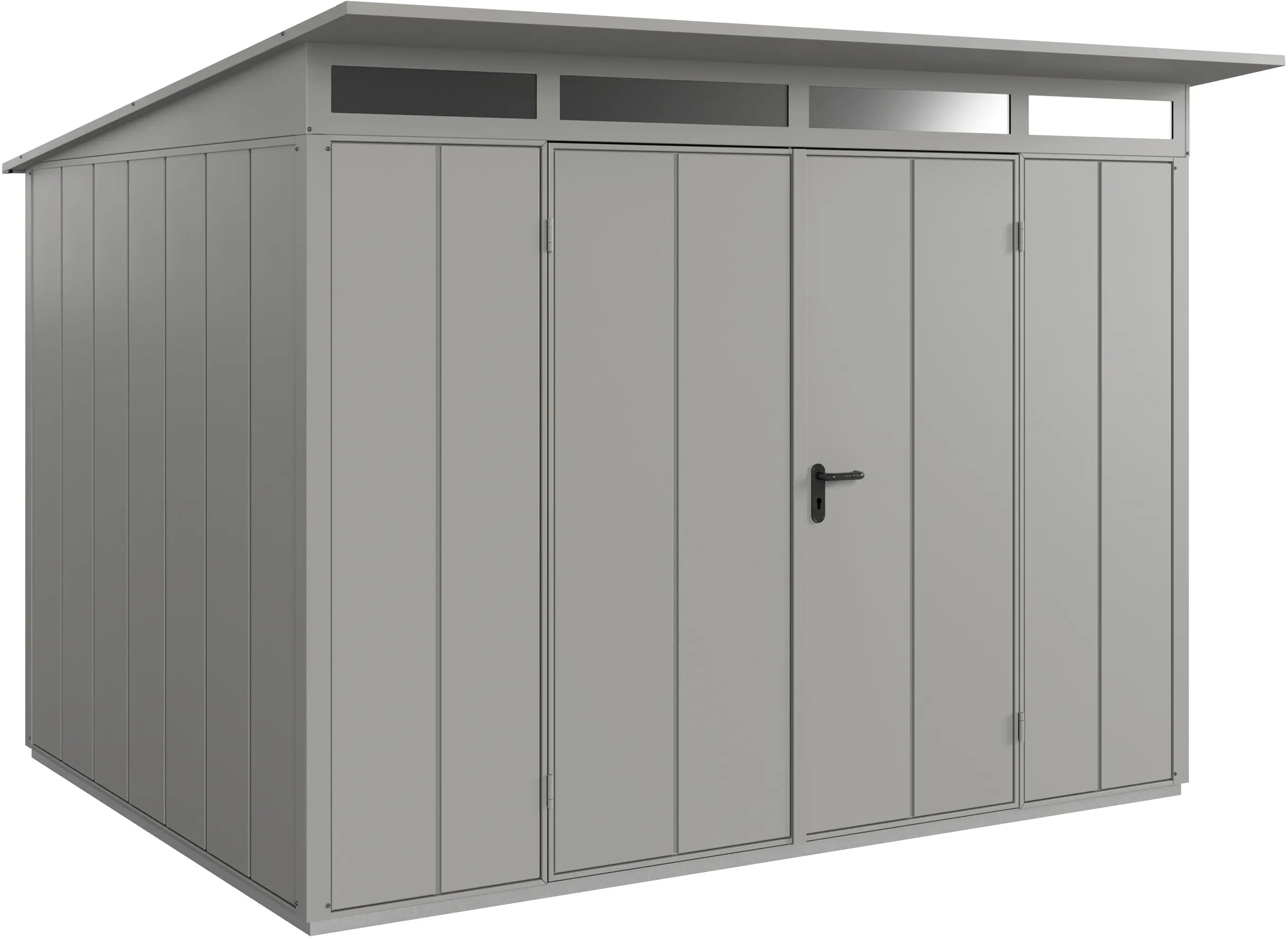 EcoStar Gerätehaus Elegant-P,Typ 3 312,7 x 283,4 x 232,3 cm graualuminium