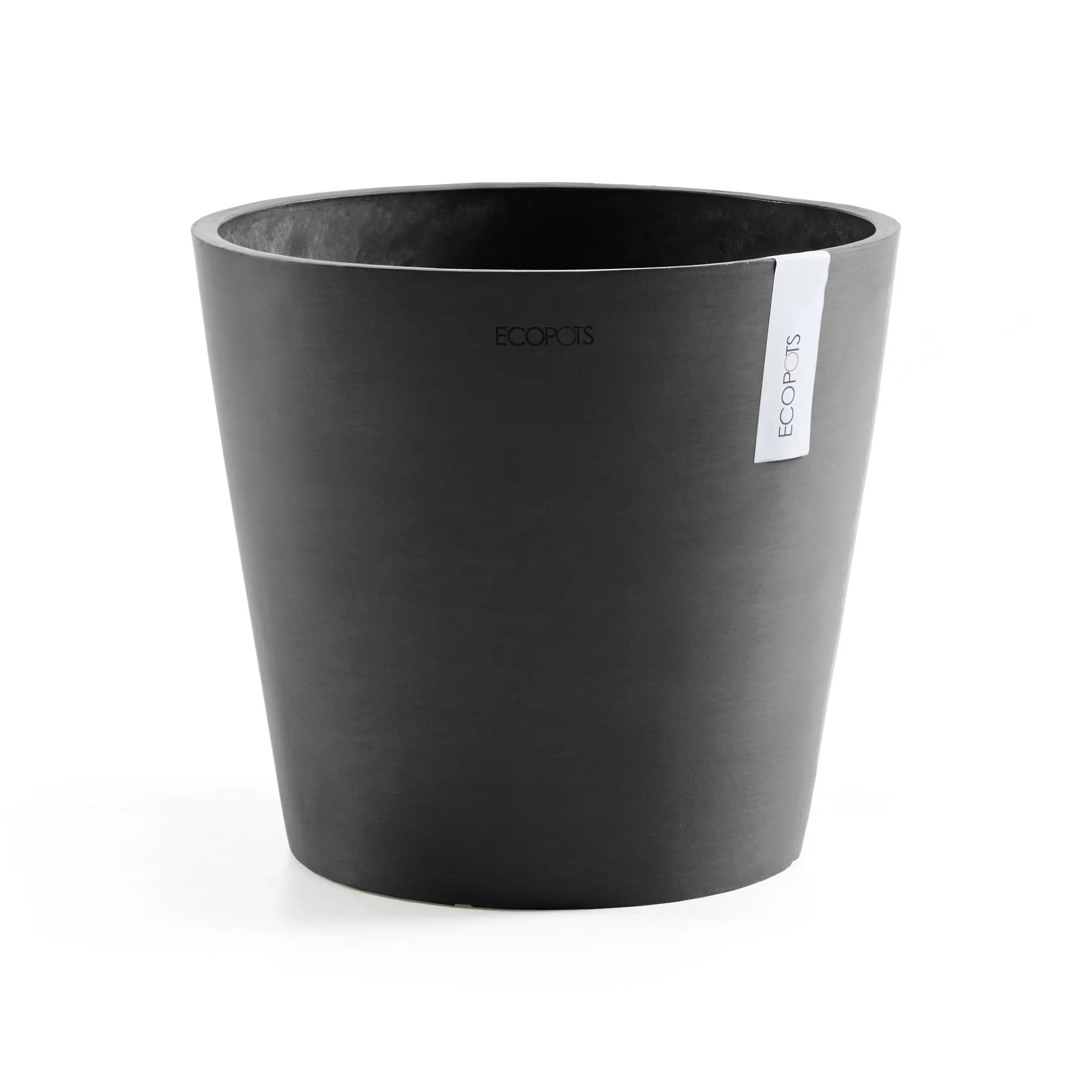 Ecopots Pflanztopf Amsterdam Ø 30 x 25,4 cm dunkelgrau