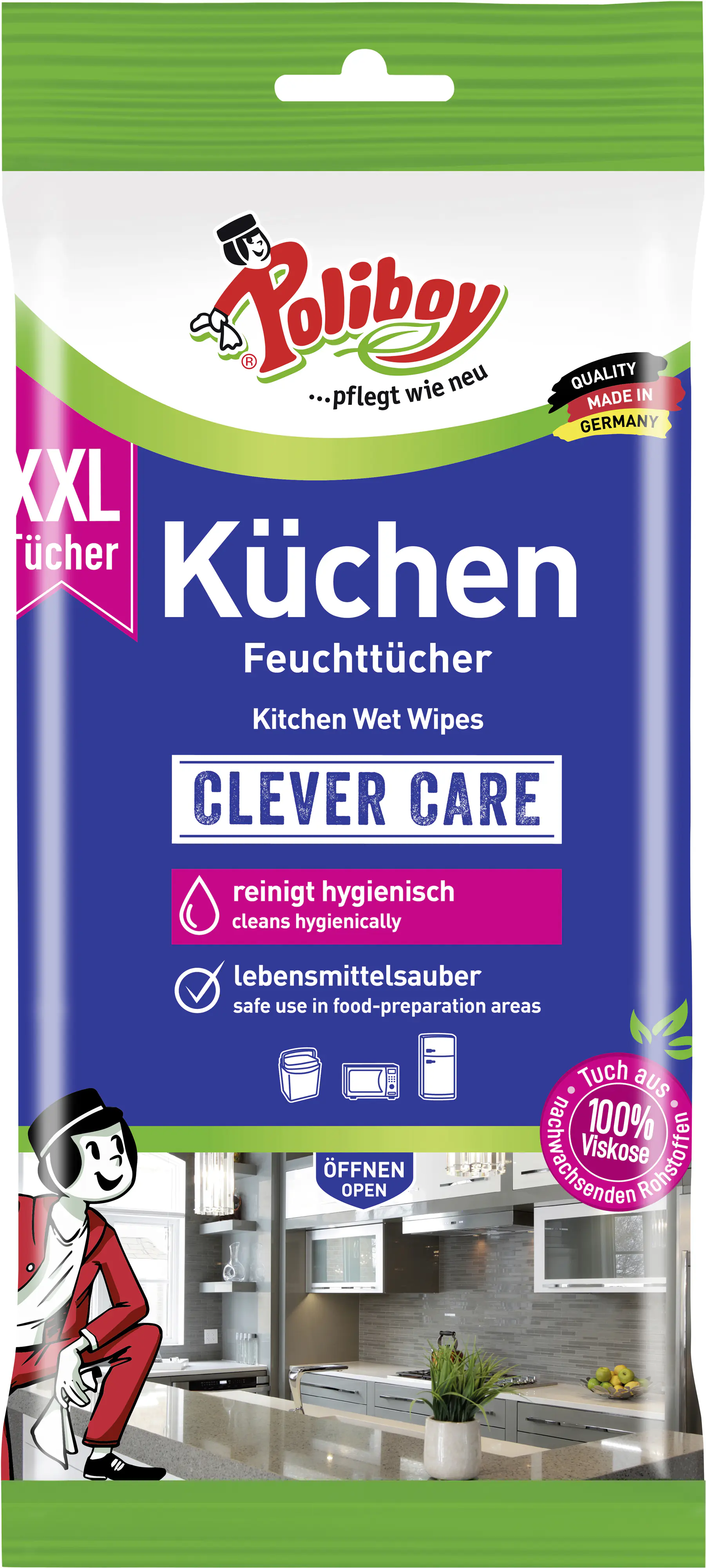 Poliboy Küchen Feuchttücher 24 Stück