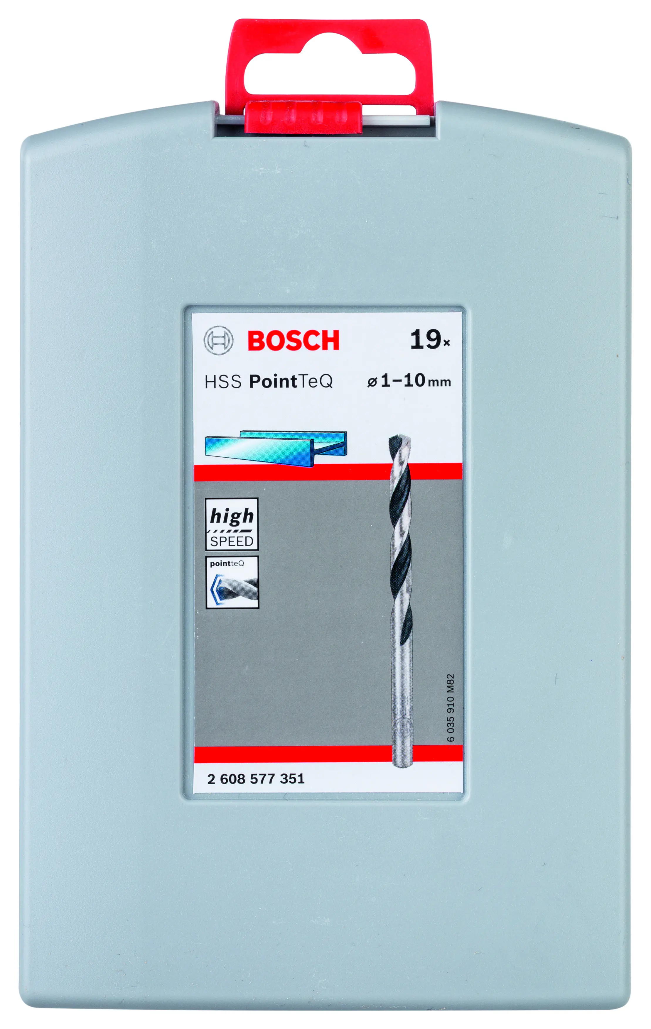 Bosch HSS-Spiralbohrer PointTeQ 19-teilig ProBox