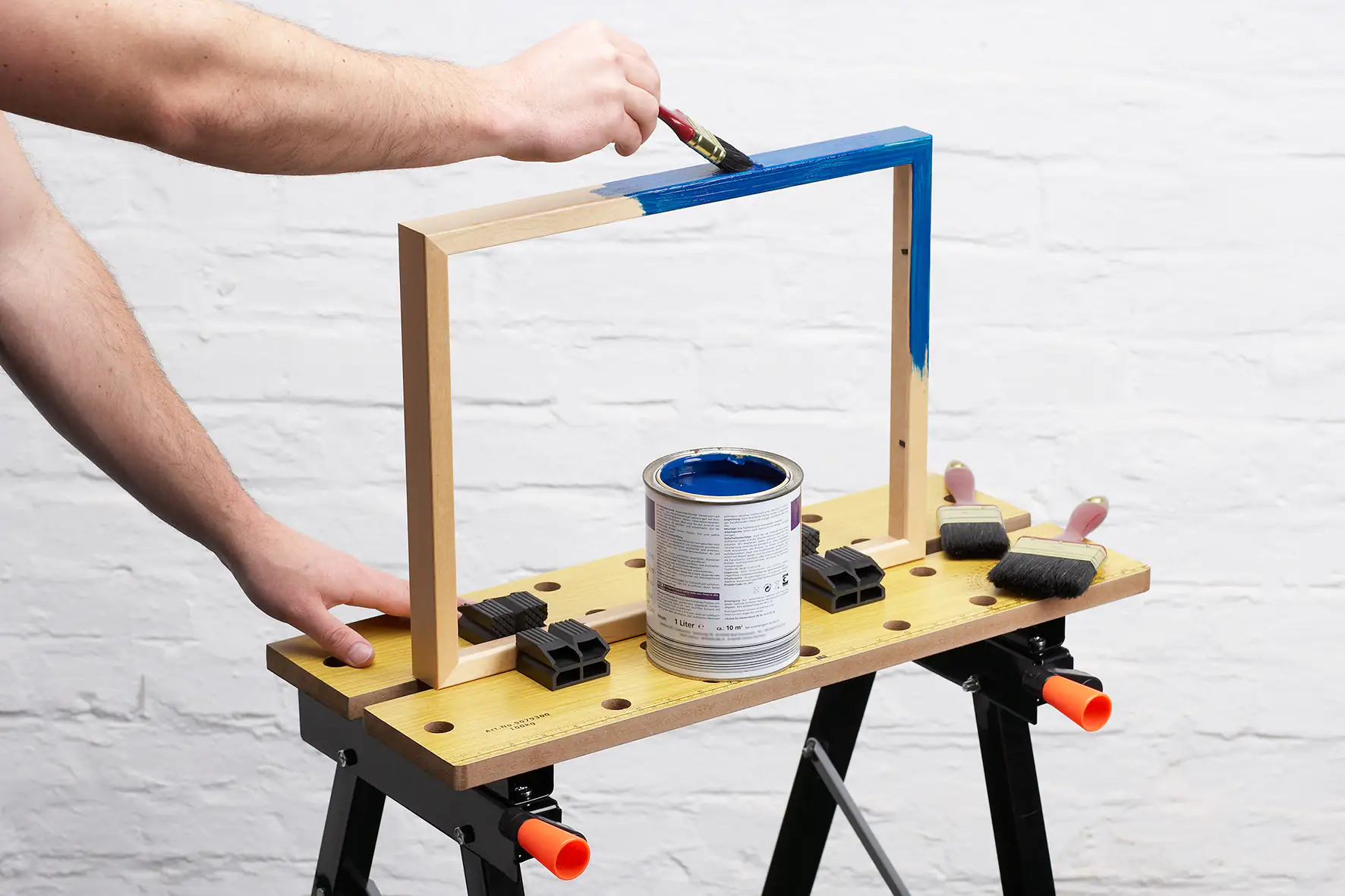 TrendLine Werk-Spanntisch klappbar 60,5 x 64 x 78 cm max. 100 kg