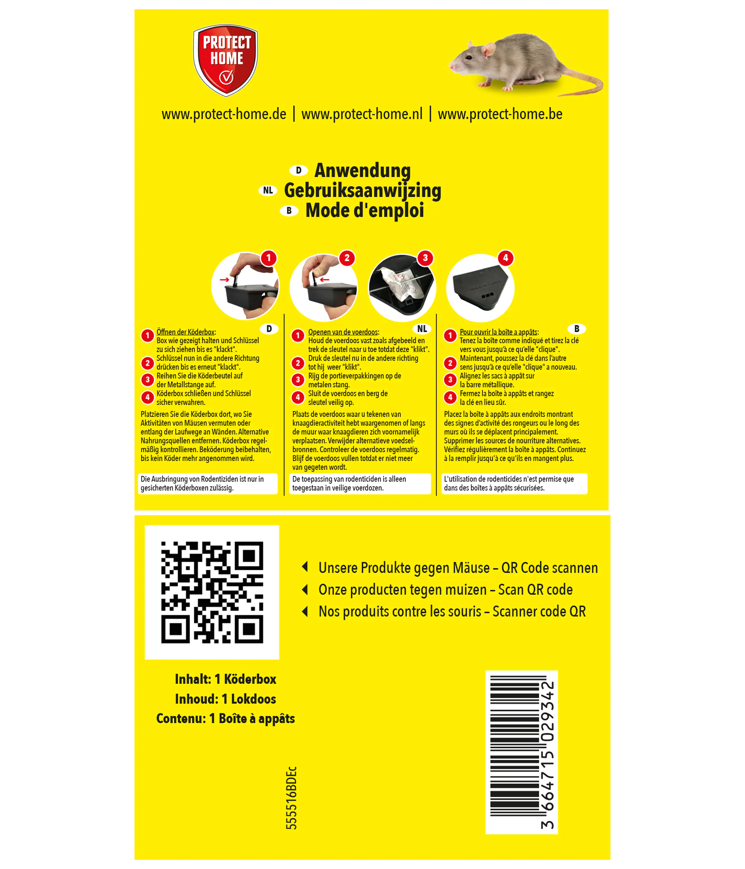 Protect Home Mäuse Köderbox 1 Stück